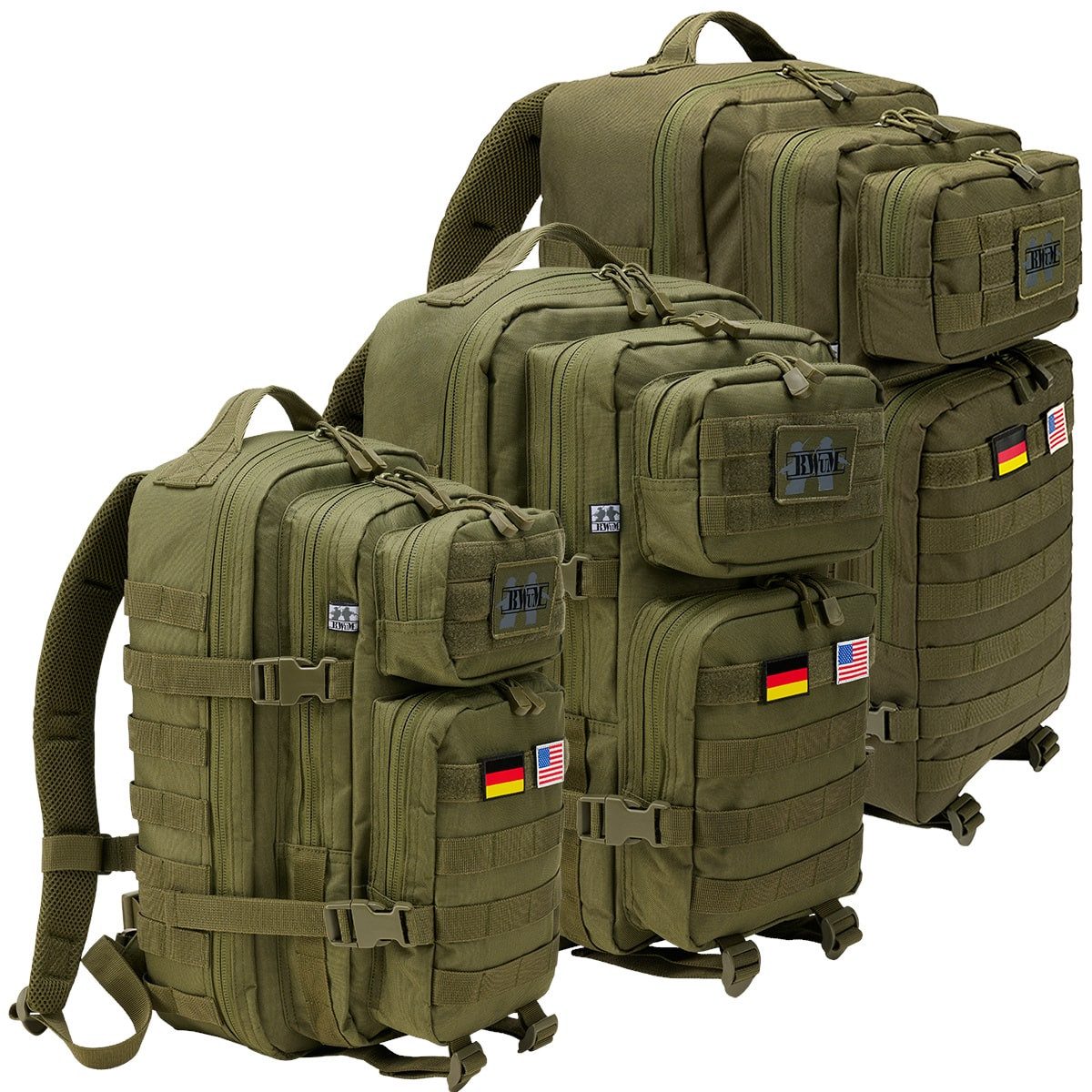 BWuM Trekkingrucksack BWuM US Assault Pack Cooper Rucksack + Patch & Flagge günstig online kaufen