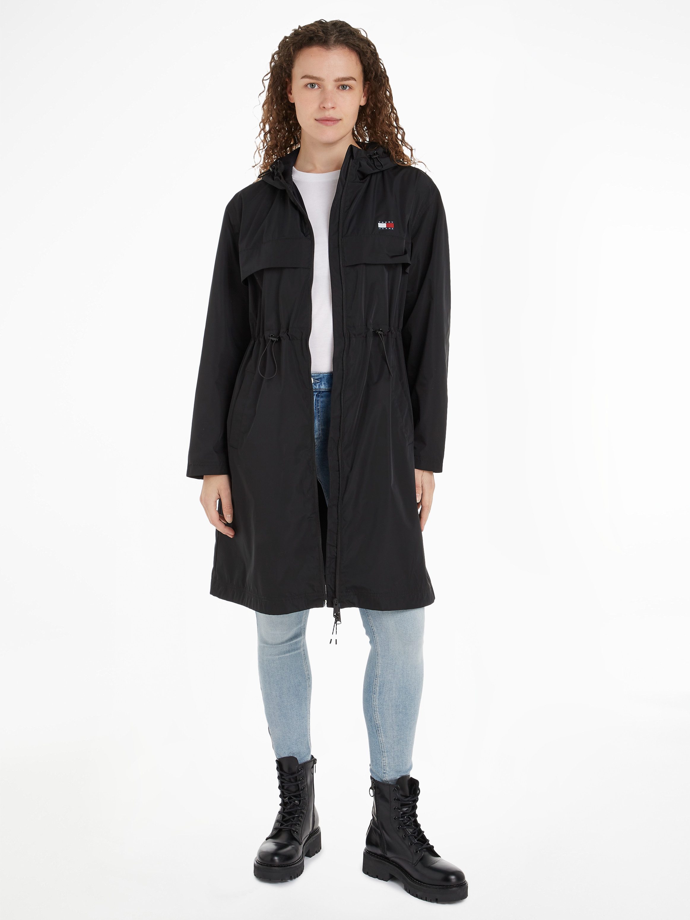 Tommy Jeans Windbreaker TJW CHICAGO WAISTED COAT EXT mit Tommy Jeans Markenlabel