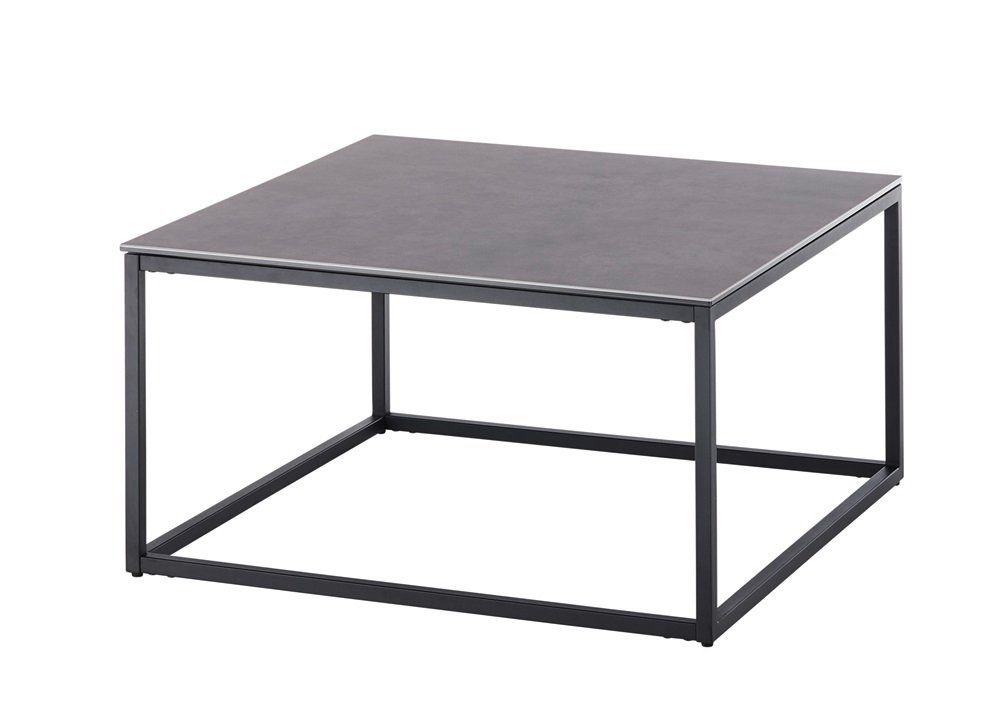 MCA furniture Couchtisch Couchtisch Varna, anthrazit / schwarz, 75x40x75 (no-Set), Breite 75 cm,Tischplatte aus Keramik