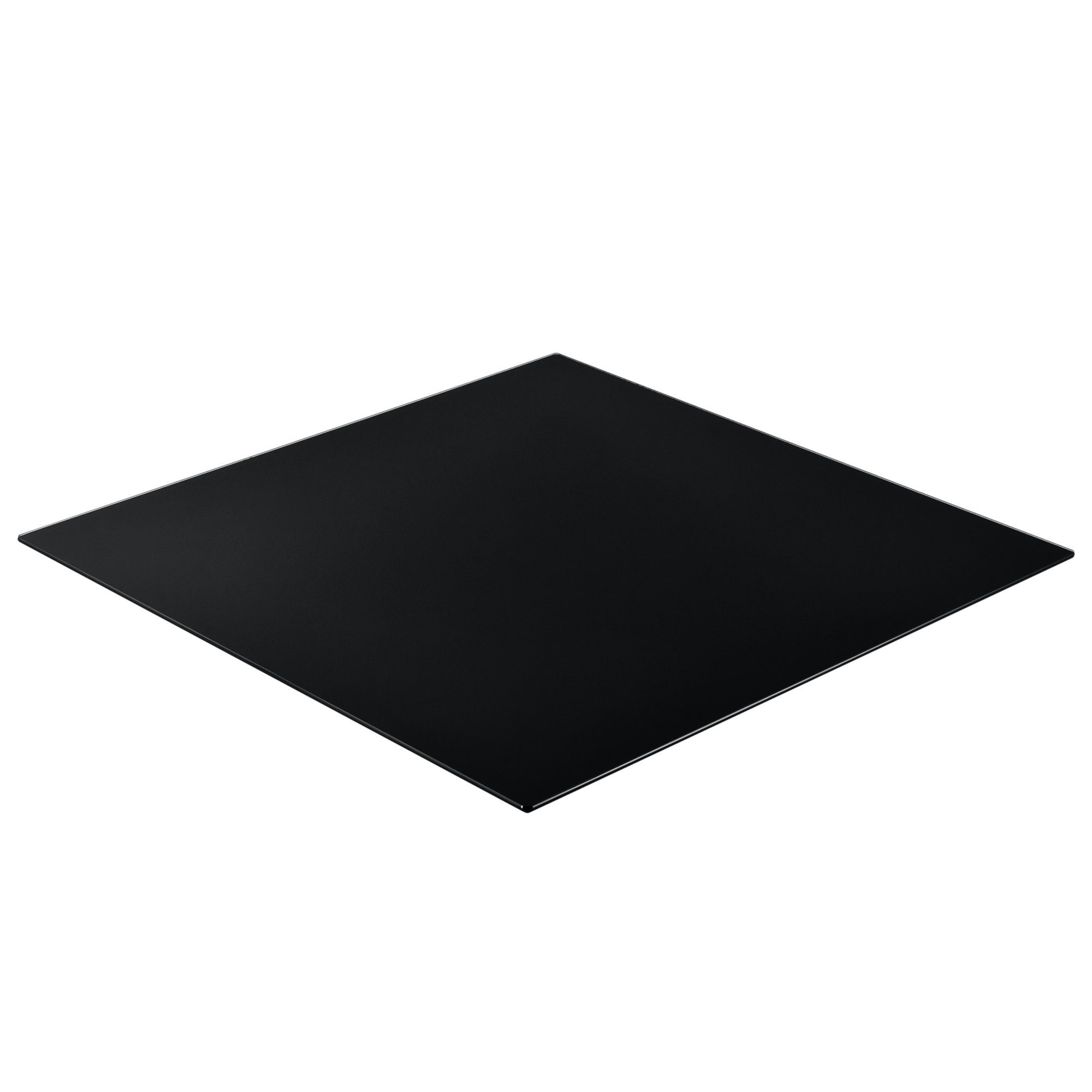 neu.haus Tischplatte, »Glasgow« 6mm 70 x Schwarz cm ESG (Form Glasplatte schwarz eckig) 70 Sicherheitsglas