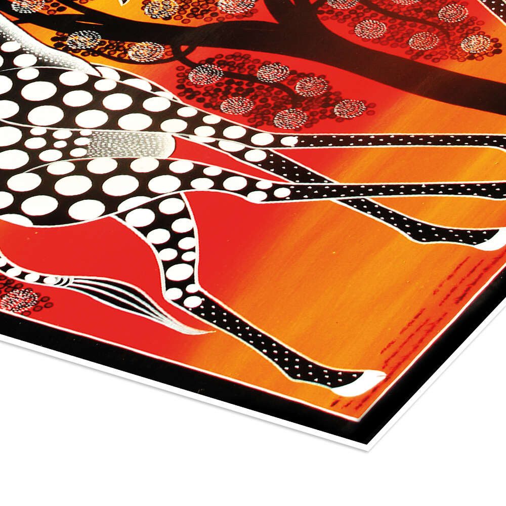 Posterlounge Wandbild Giraffen schmusen unterm Baum, Mangula, erhältlich als Poster, Leinwandbild, Wandsticker oder Acrylglasbild