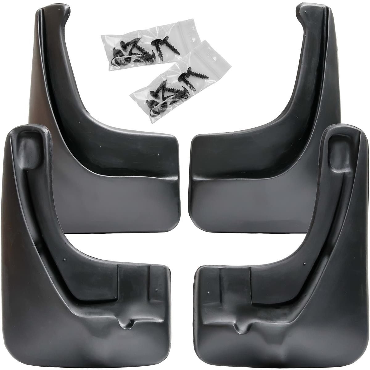 Kfz-Schmutzfänger Set vorne + hinten für Ford Focus II Schrägheck, 2005-2010, passgenau