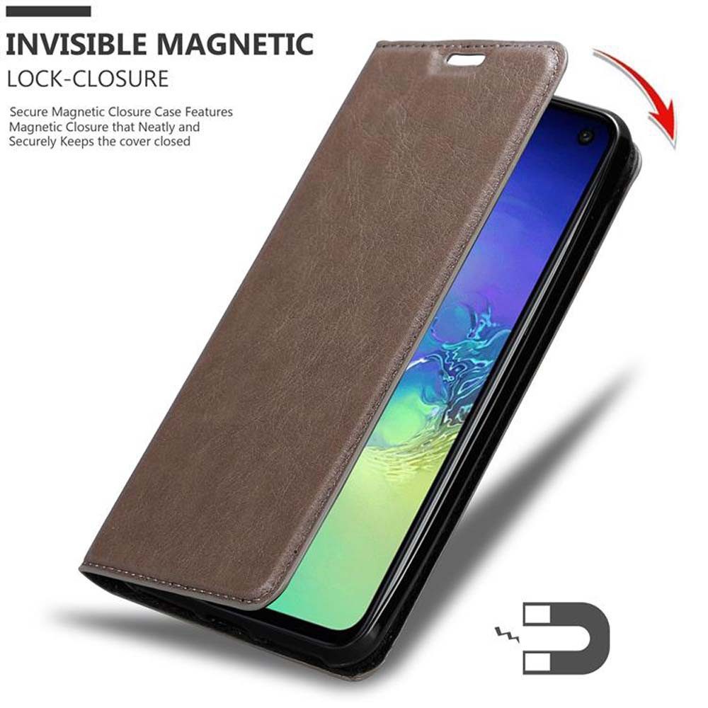 Cadorabo Handyhülle für Samsung Galaxy S10e Hülle Samsung Galaxy S10e, Hülle Schutzhülle mit Standfunktion, Magnetverschluss und Kartenfach