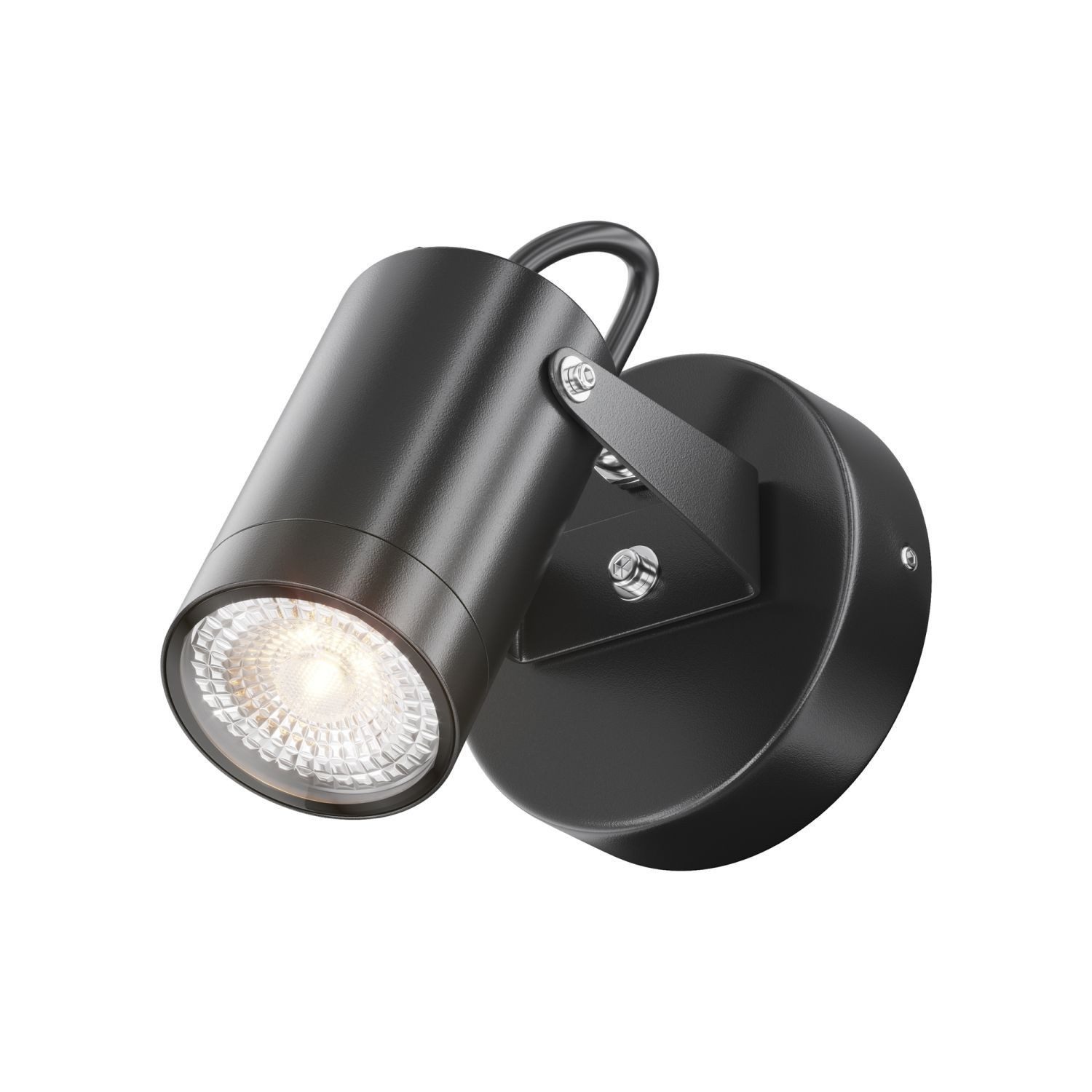 Licht-Erlebnisse Deckenstrahler ERIQO, ohne Leuchtmittel, Aluminium GU10 IP65 verstellbar Schwarz