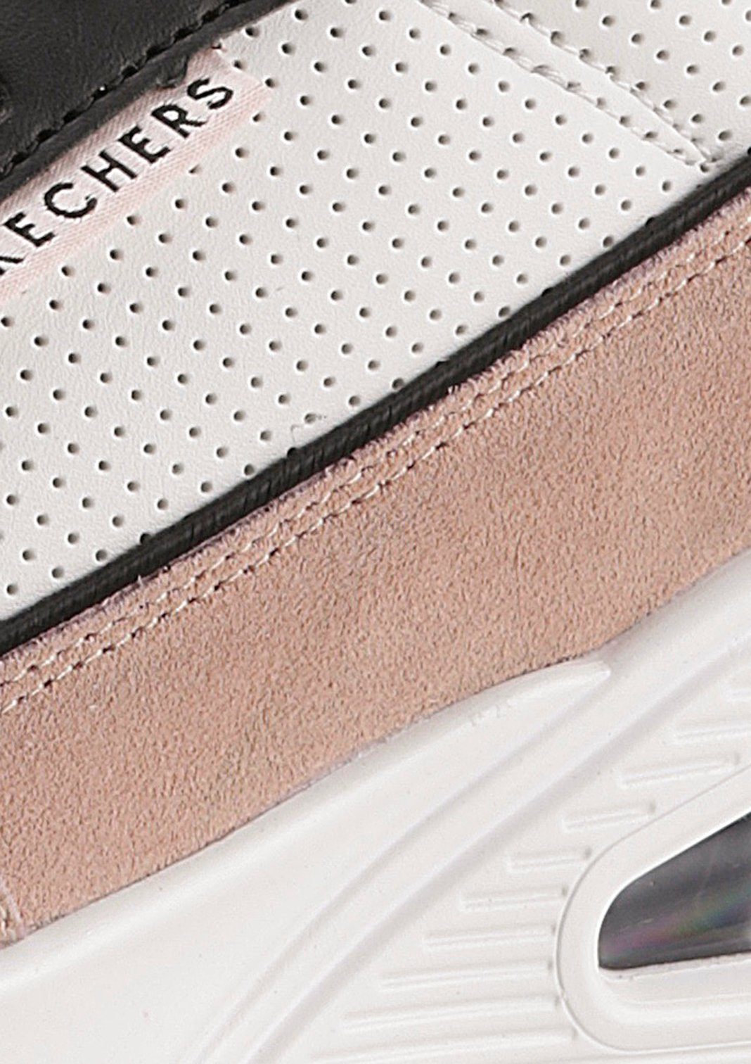 Foam MUCH Sneaker FUN mit Memory Air Skechers UNO-2 Cooled weiß-altrosa