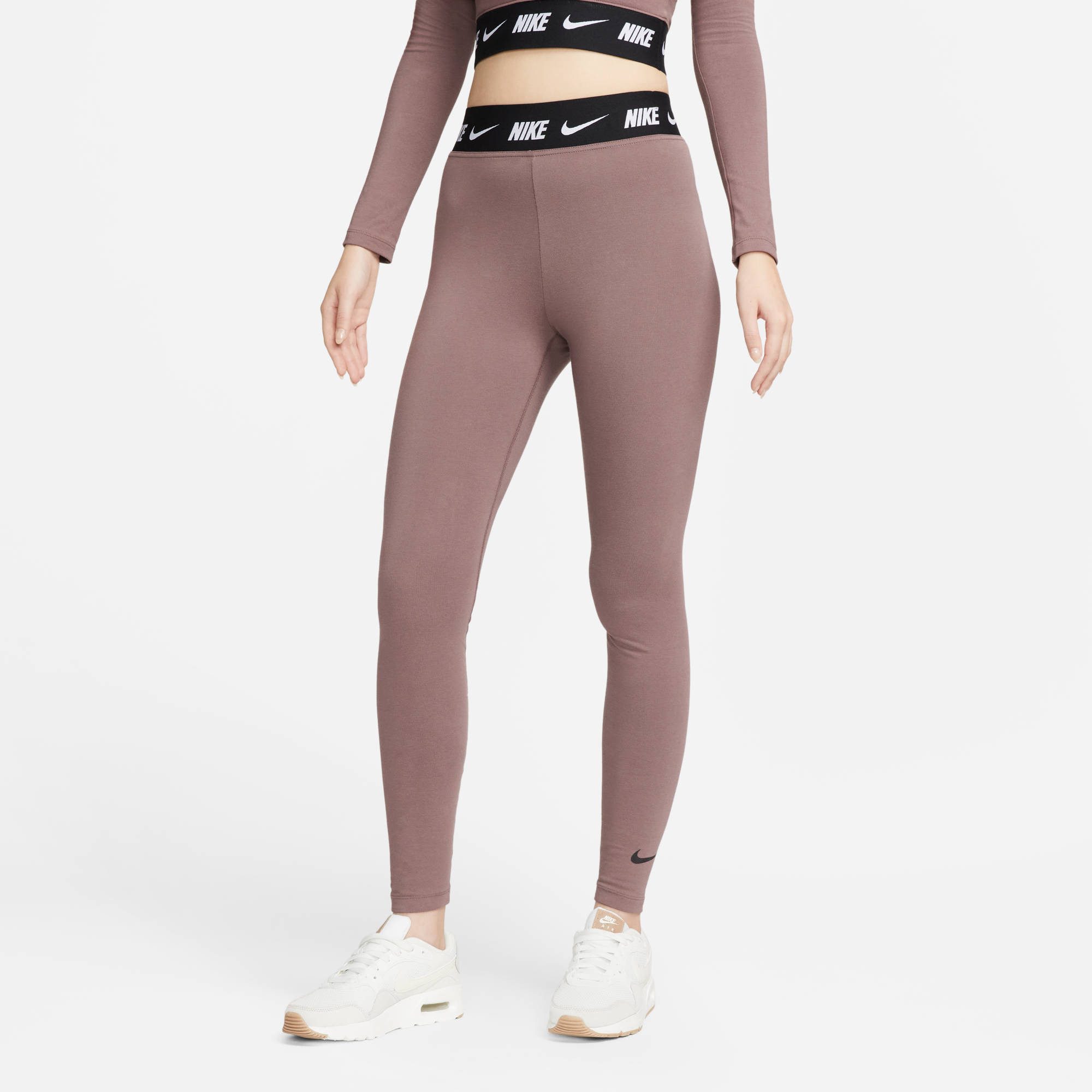 Nike Lauftights W NSW CLUB HW LGGNG PLUM ECLIPSE/BLACK günstig online kaufen