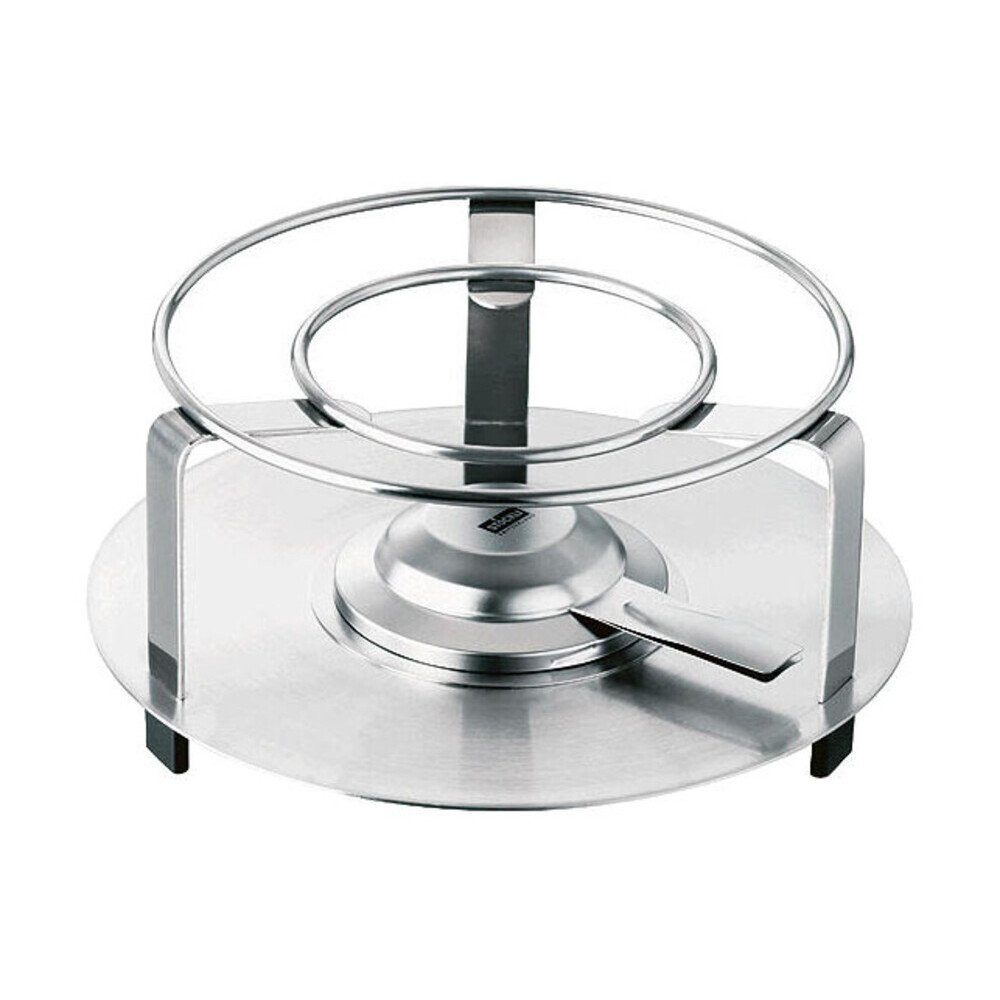 Stöckli Elektro-Fondue Rechaud Atlantis 24 cm Inox, Rechaud Atlantis, Ø24cm, Edelstahl, silber