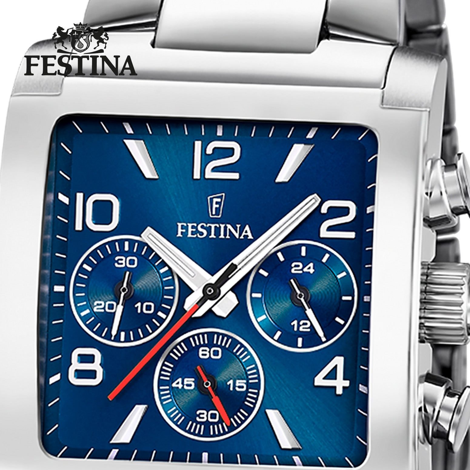 Festina Chronograph Festina Herrenuhr Edelstahl silber, günstig online kaufen