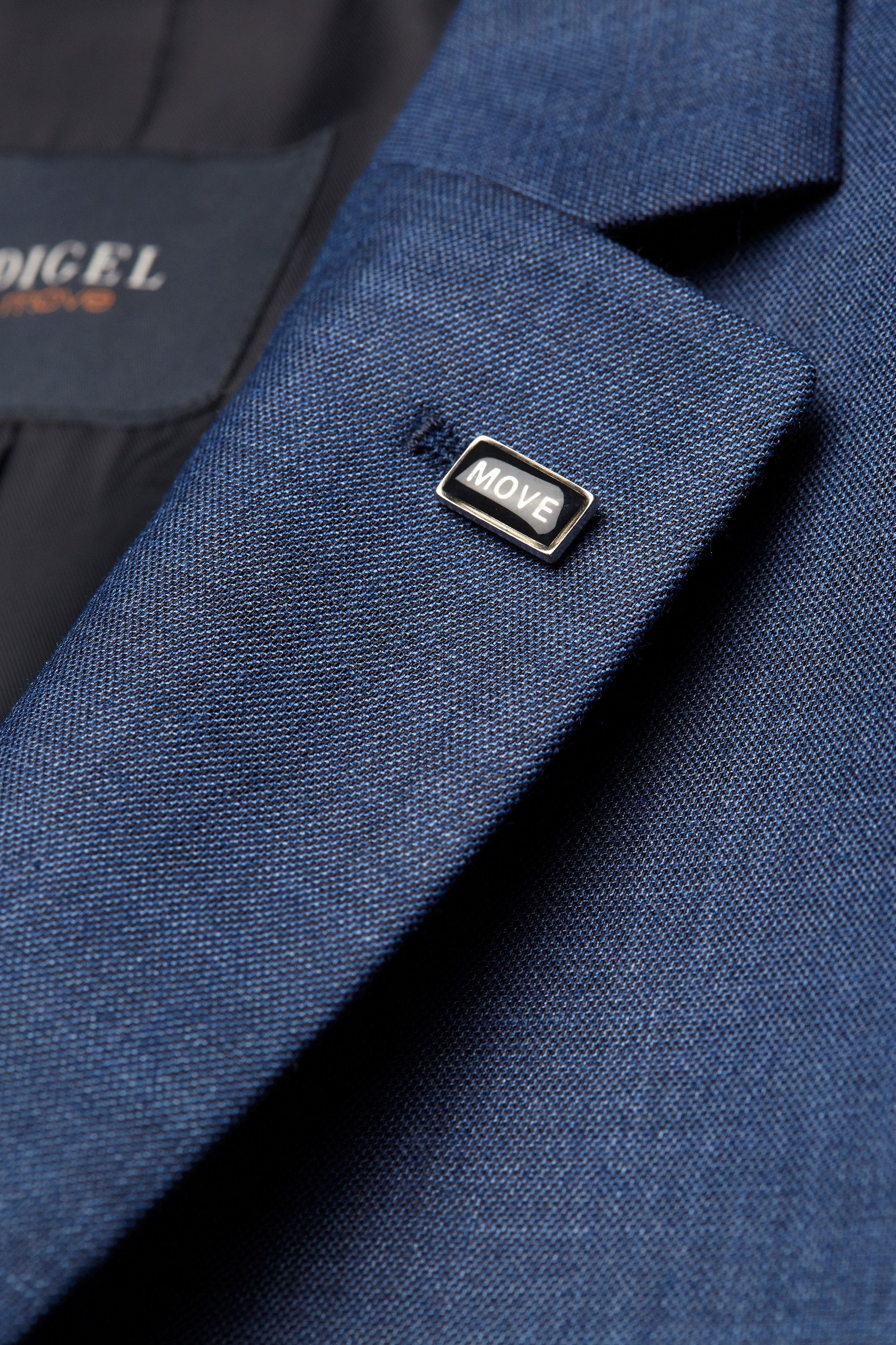 Digel Anzugsakko Allan (1-tlg., Mischgewebe) Touching Buttons, Abnehmbarer Revers-Pin