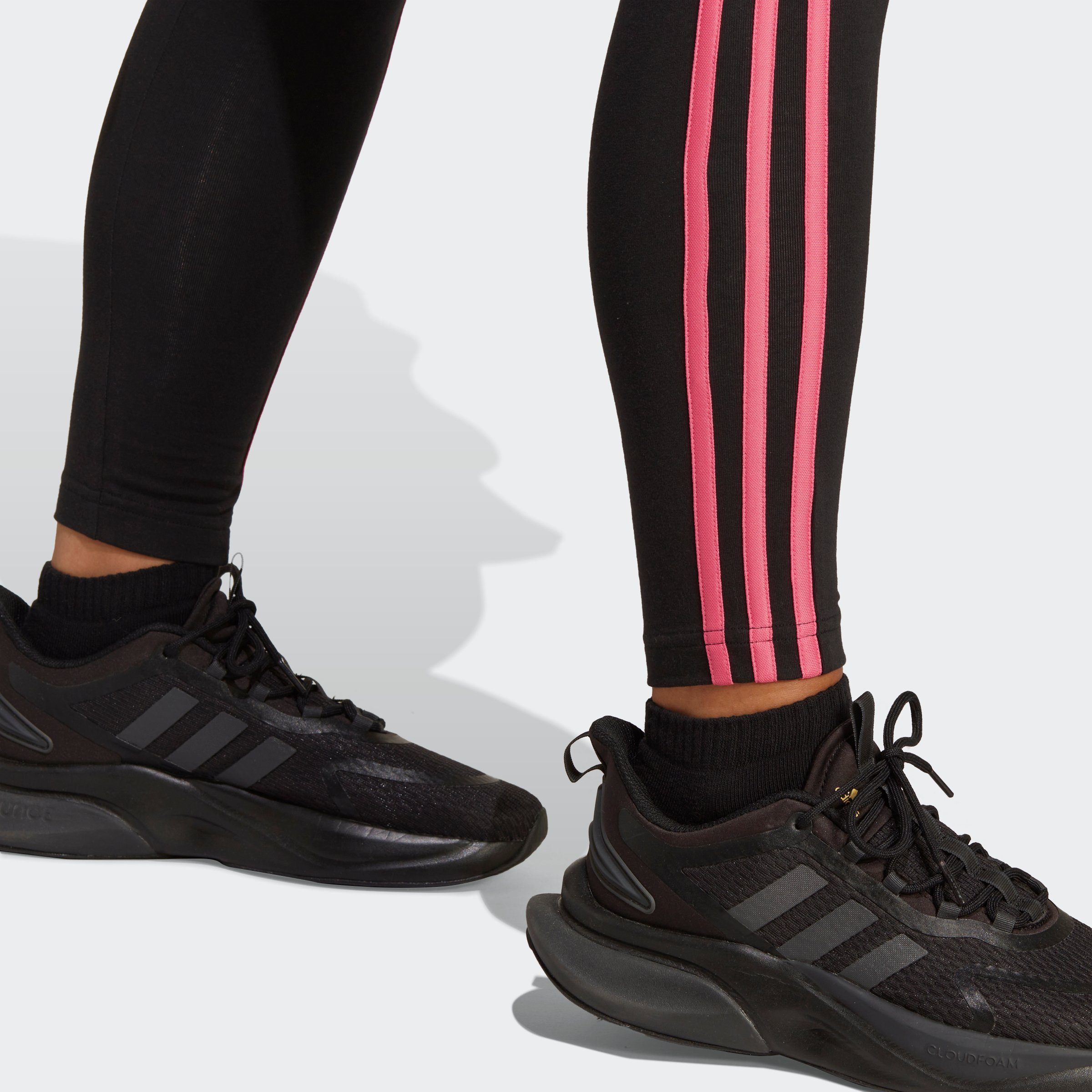 (1-tlg) LEG Sportswear Magenta Leggings / 3S Black adidas W Pulse