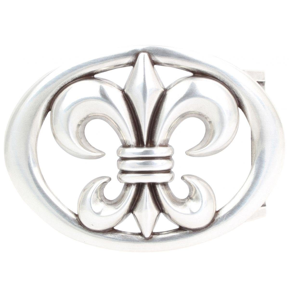 BELTINGER Gürtelschnalle Lilie 4,0 cm - Buckle Wechselschließe Gürtelschließe 40mm - Gürtel bis (1-St)