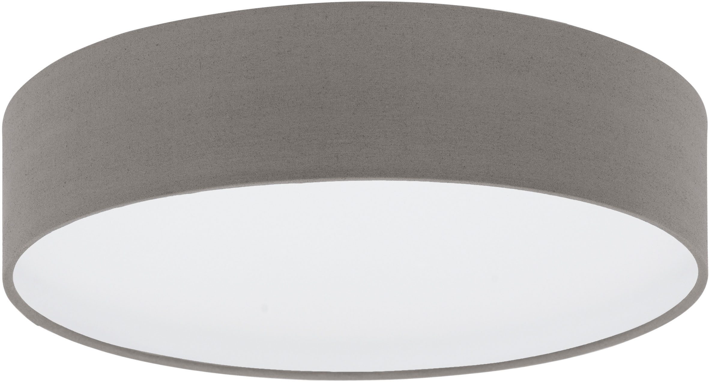 EGLO LED Deckenleuchte Deckenlampe Anadia, Lampe aus Stoff, Ø38cm, Textilschirm, ohne Leuchtmittel, Stahl und Textil, Wohnzimmerlampe, Schlafzimmerlampe, Stoffschirm