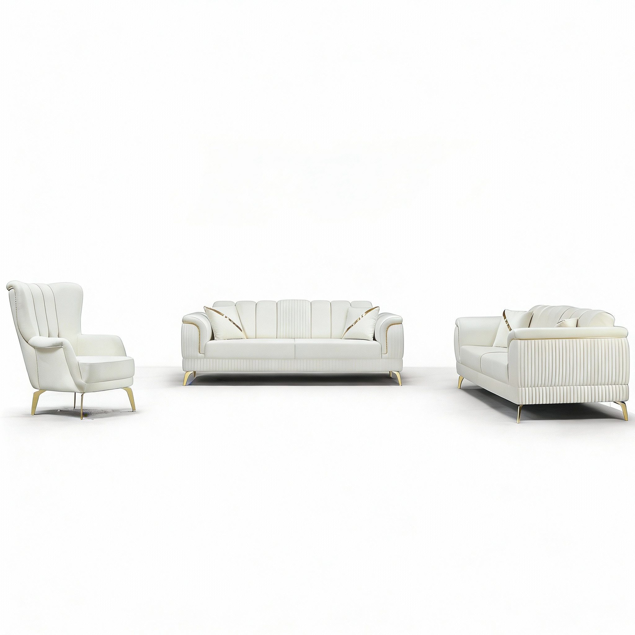 Palms-Store Sofa Set Samira, erhältlich in fünf verschiedenen Farben und Ausführungen., wählbar in unterschiedlichen Sitz-Ausführungen