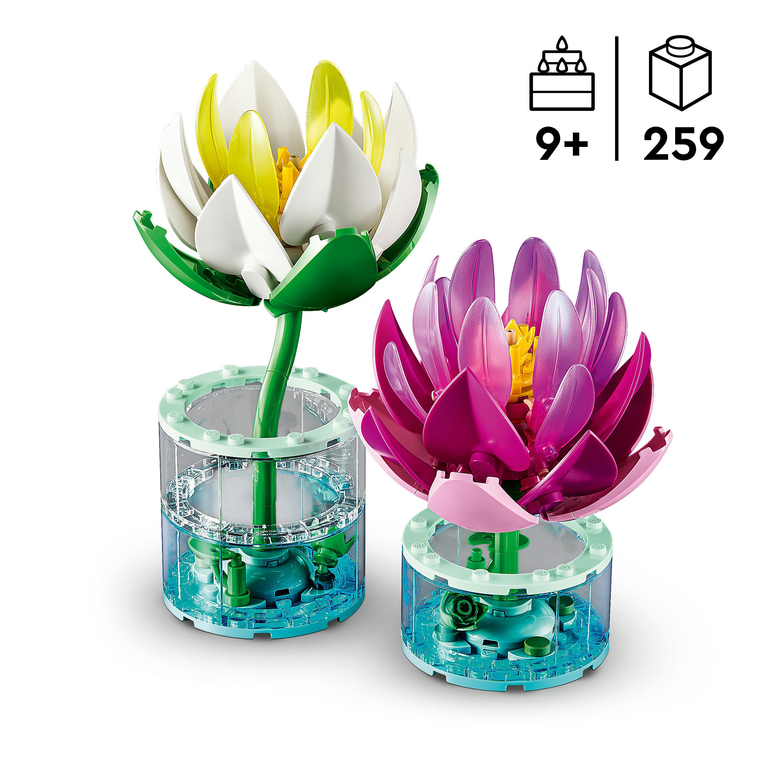 LEGO® Seerosen (11511), LEGO Botanicals Konstruktionsspielsteine, (259 St), Made in Europe