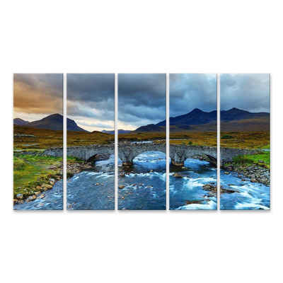 islandburner Leinwandbild Bild auf Leinwand Sligachan Glen Marsco Berg Skye Inner Hebriden In Hi