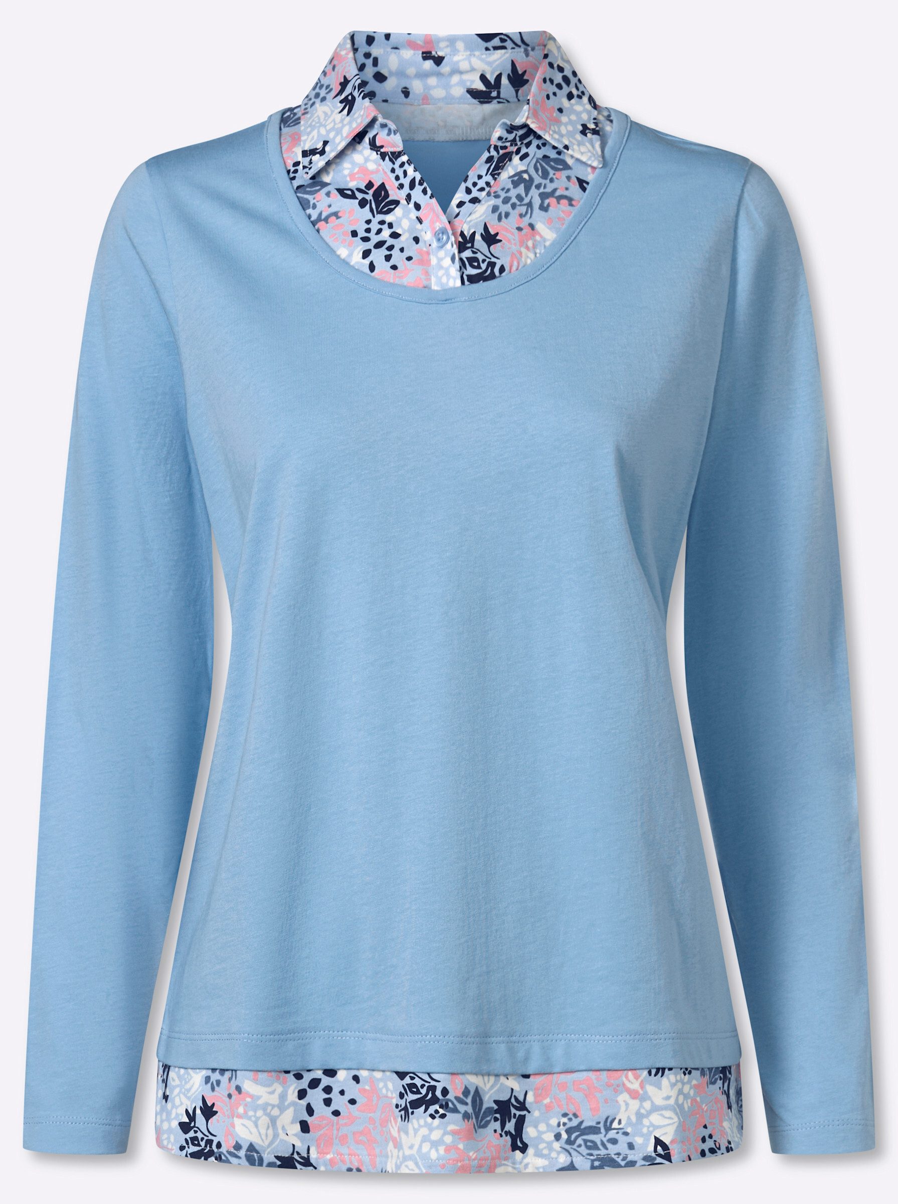 Sieh an! T-Shirt 2-in-1-Shirt Langarm – Bild 3 von 5