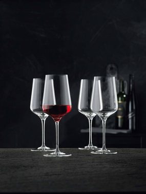Nachtmann Rotweinglas ViNova Rotweingläser 550 ml 4er Set, Kristallglas