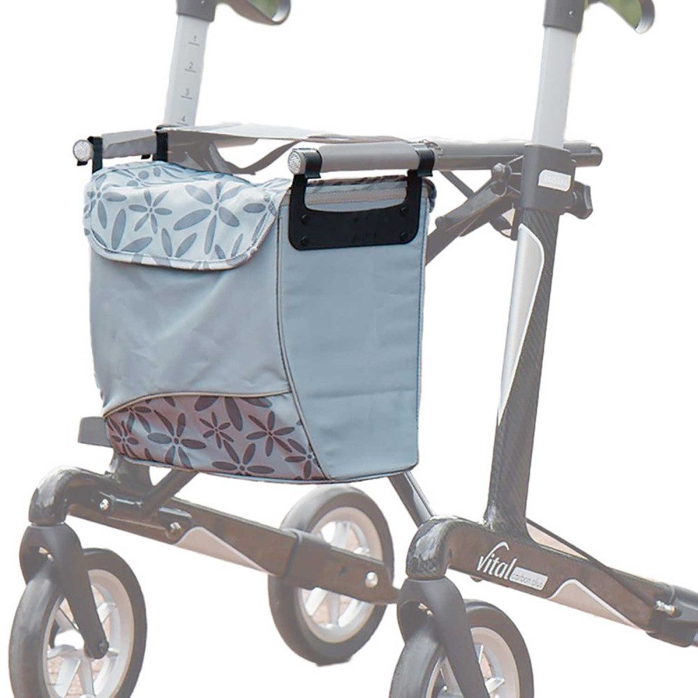 RUSSKA Rollator Tasche mit Magnetverschluss - Ornament Grau