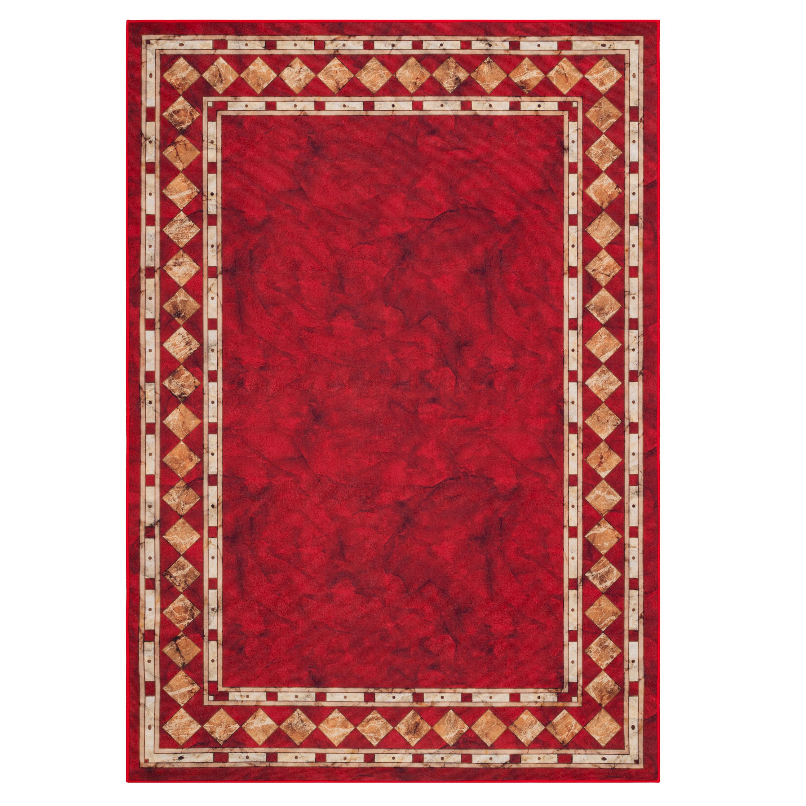 Tapiso Teppich NORA, rechteckig, Höhe: 5 mm, Eleganter Kurzflorteppich mit rutschfester Rückseite