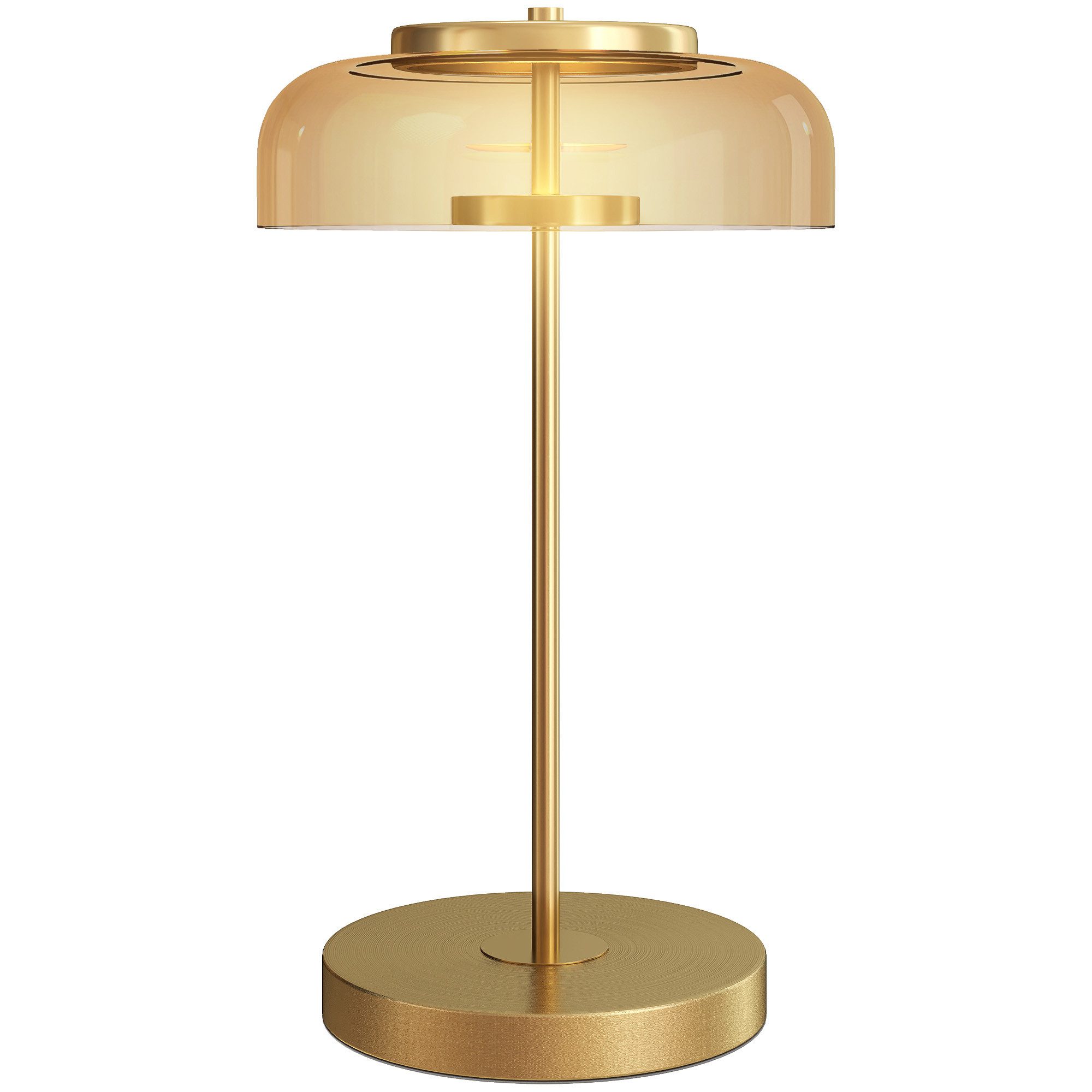 HOMCOM Tischleuchte mit warmem Metallsockel, LED, Tischlampe mit bernsteinf günstig online kaufen