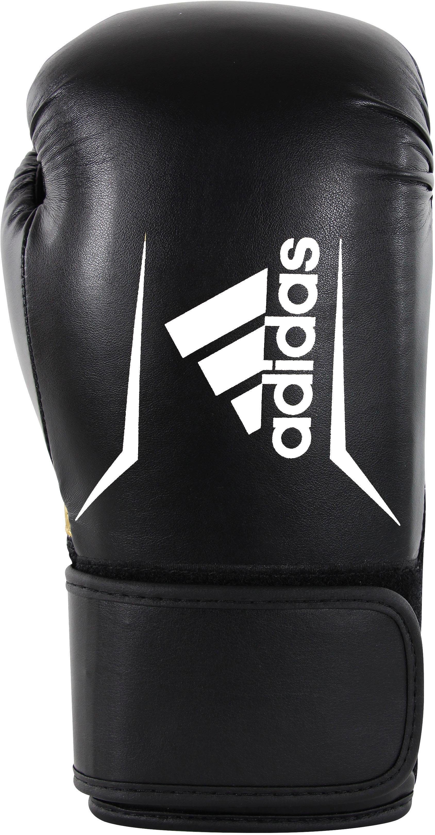 100 adidas Performance schwarz/weiß Speed Boxhandschuhe