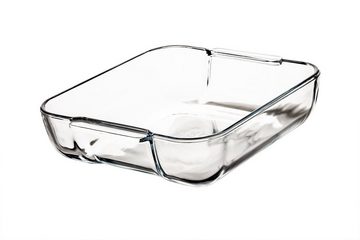 PYREX Auflaufform quadratisch 25x21 cm aus Borosilikatglas klein & eckig Backofen, Borosilikatglas
