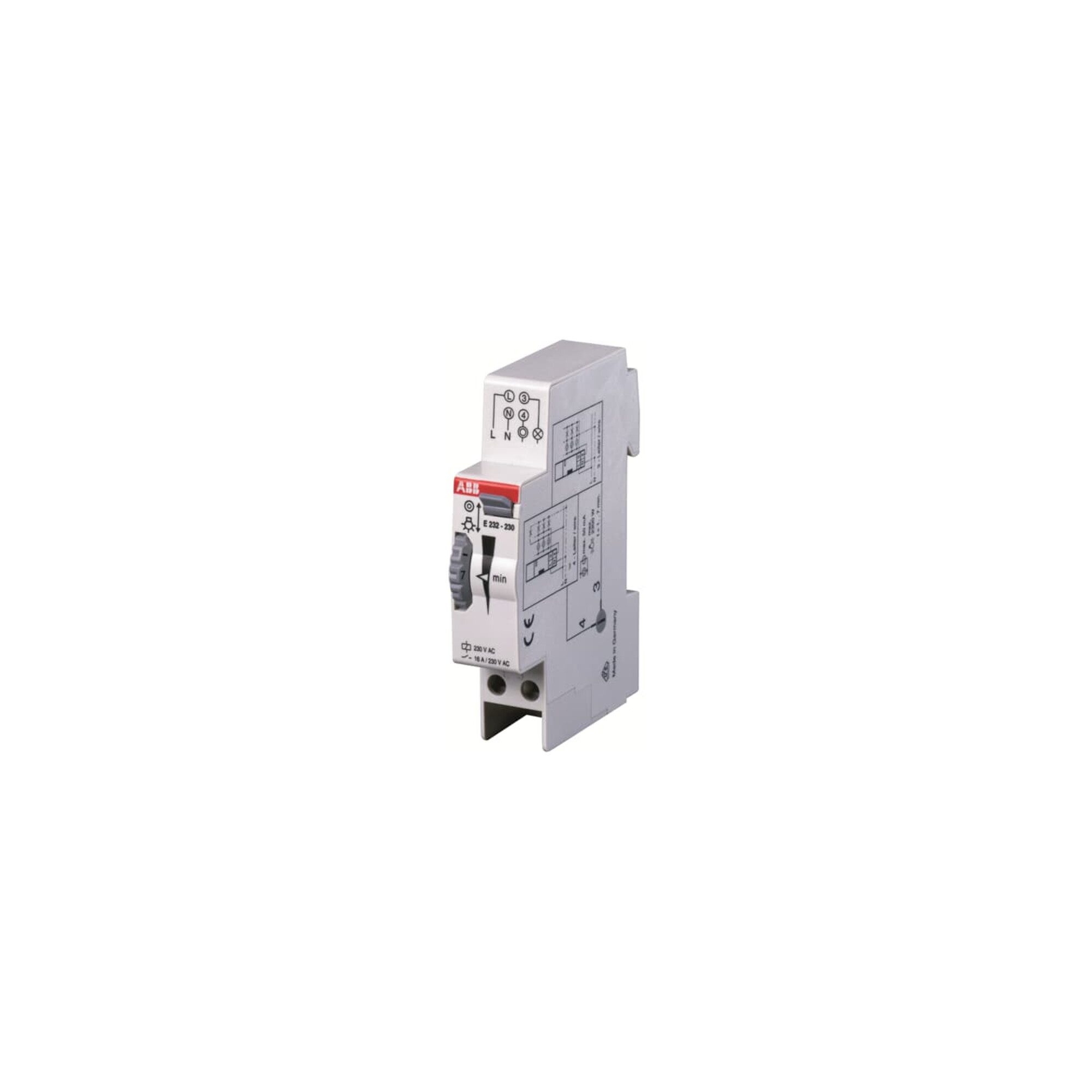ABB Schalter ABB Stotz S&J Treppenlichtzeitschalter 1VA 1...7min. E232-230