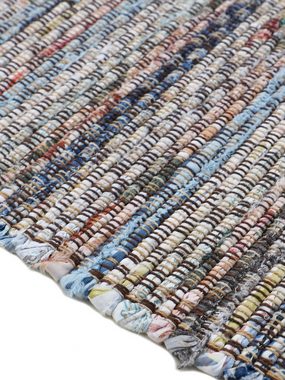 Teppich Kelim Chindi, Wendeteppich, carpetfine, rechteckig, Höhe: 6 mm, handgewebt, Fleckerlteppich mit Fransen, auch vielen in Läufergrößen