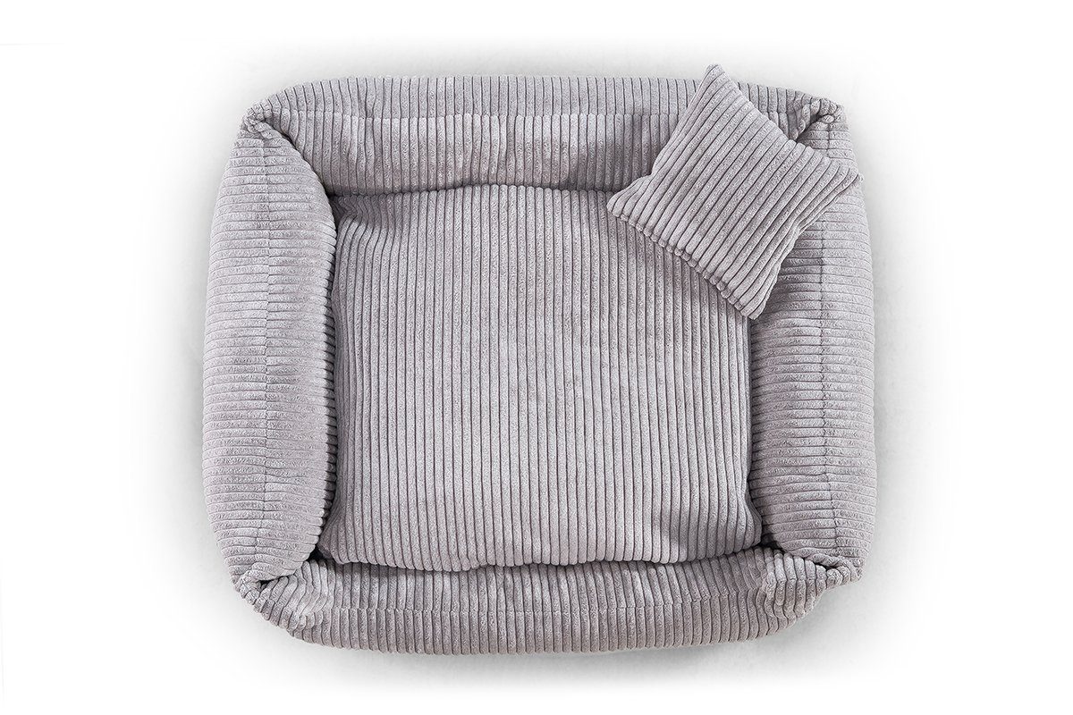 FAVRE Tierbett Soft Stripe Hundebett, Katzenbett, Farb- und Größenwahl, 100&% Polyester