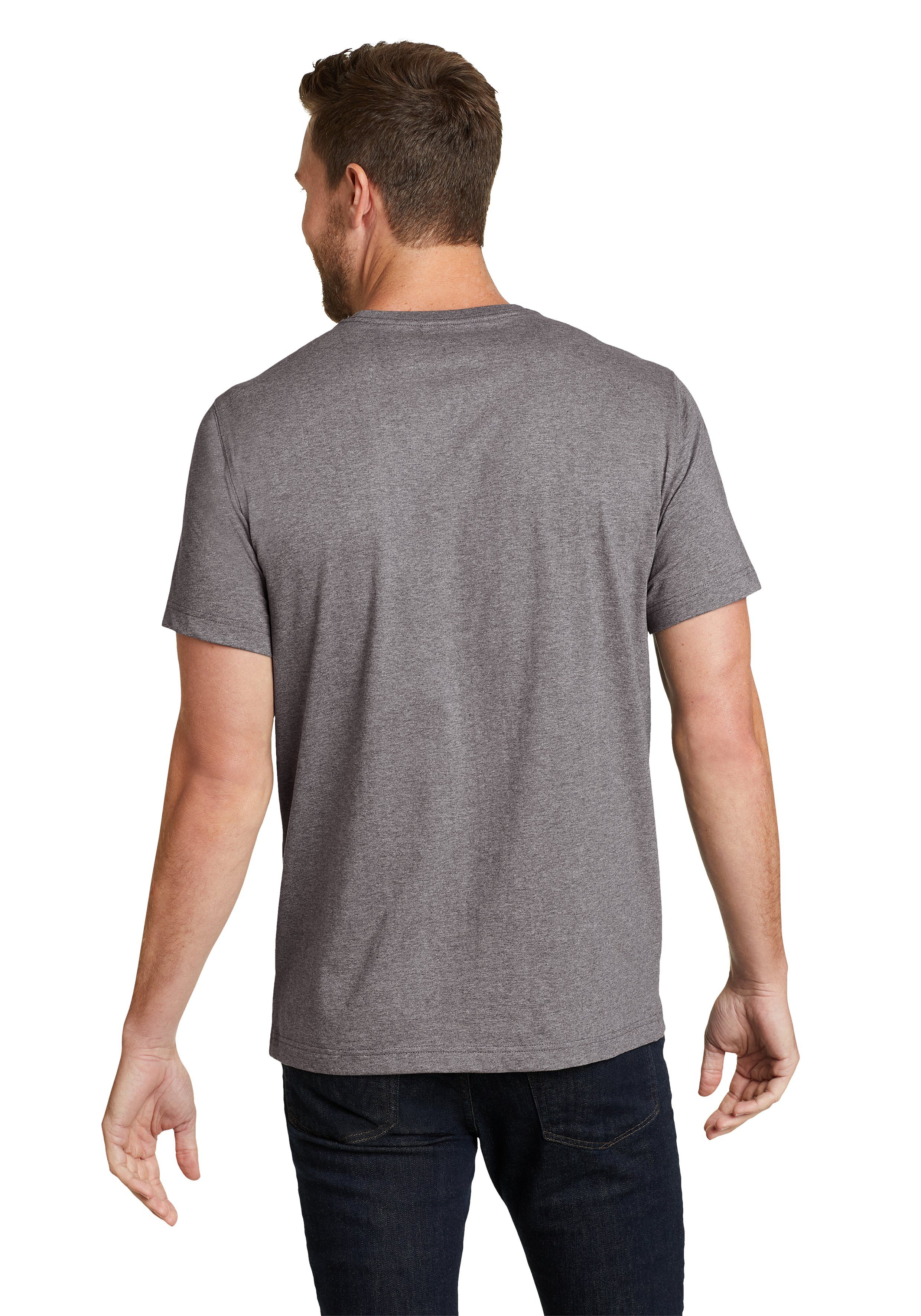 Bauer Eddie Pro Kurzarm Grau 100% Legend Baumwolle Meliertes - Shirt T-Shirt Wash