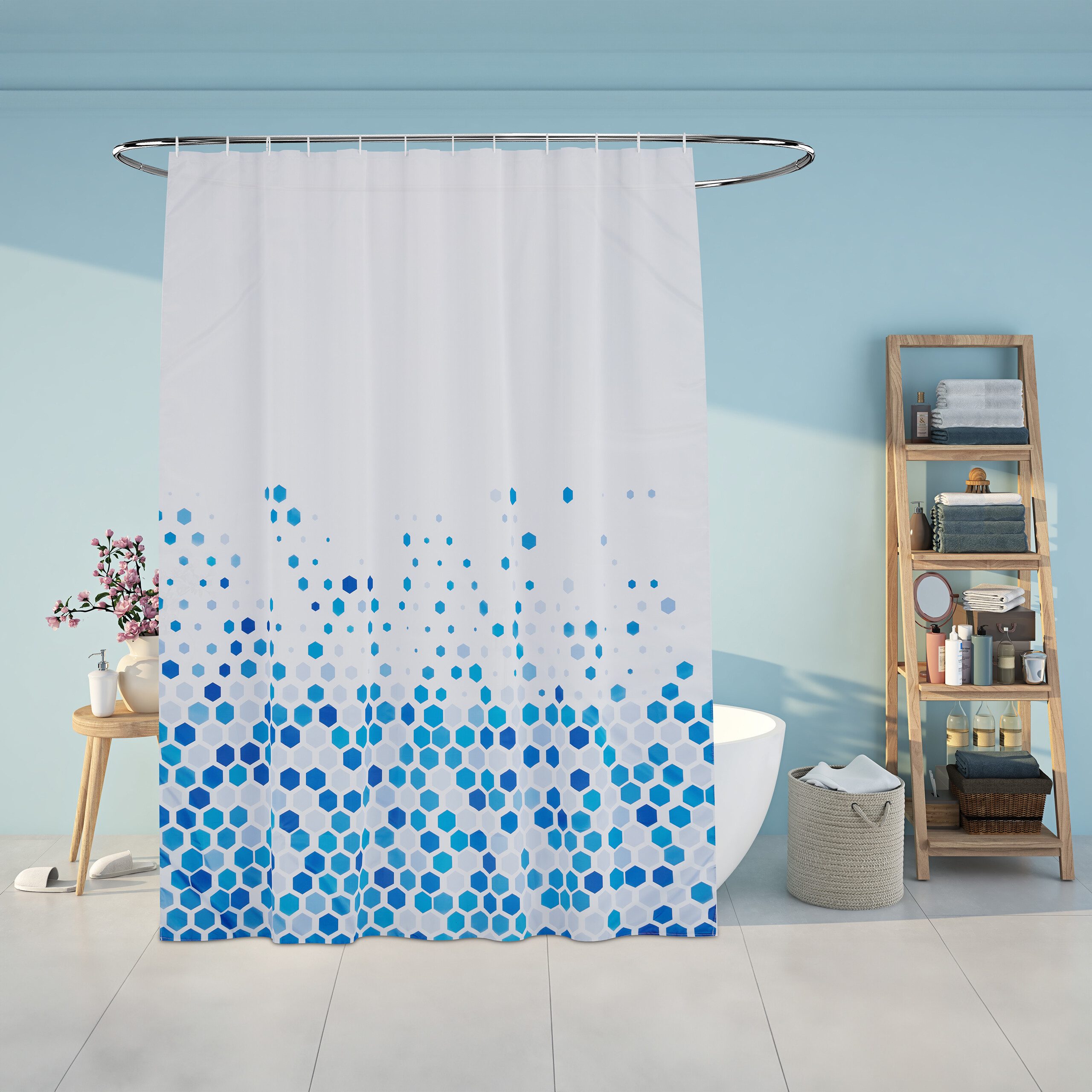 relaxdays Duschvorhang 180x200 cm mit Motiv günstig online kaufen