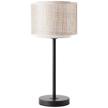 Brilliant Tischleuchte Odar, Lampe, Odar Tischleuchte schwarz/beige, 1x A60, E27, 42W, Mit Schnurzw