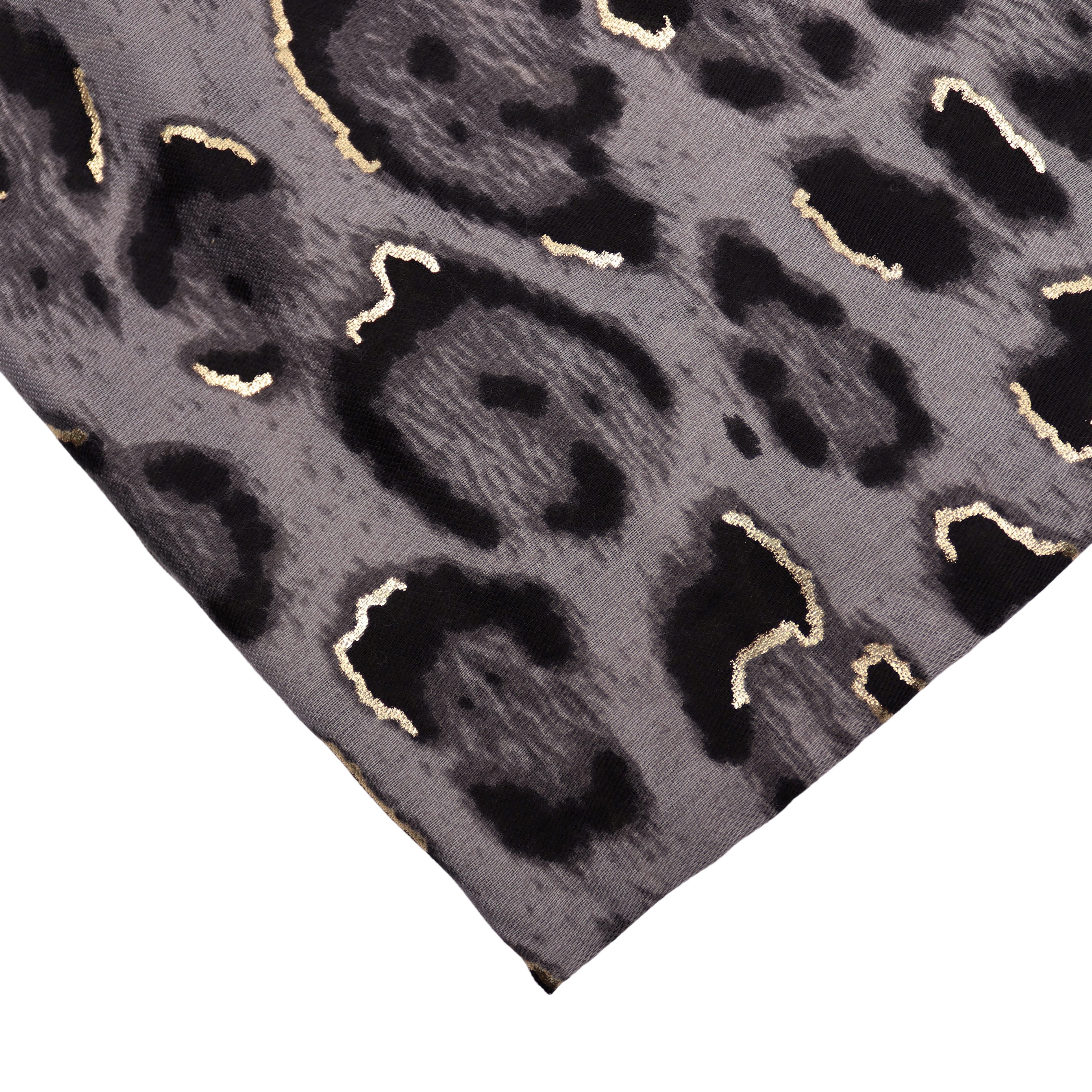 MIRROSI Modeschal weicher Schal kurz Fransen, ca.85x180cm, (Leo Leopard Her günstig online kaufen