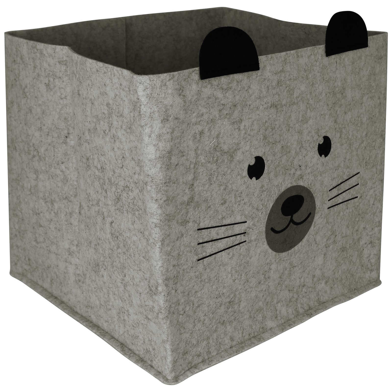 Regalkorb Filz Aufbewahrungskorb Würfelbox Set), Stück Box 3 Aufbewahrungskiste Aufbewahrungskorb Filzbox Aufbewahrung Ordnungsboxen (3 Koopman Faltbox (3er Farben) Korb