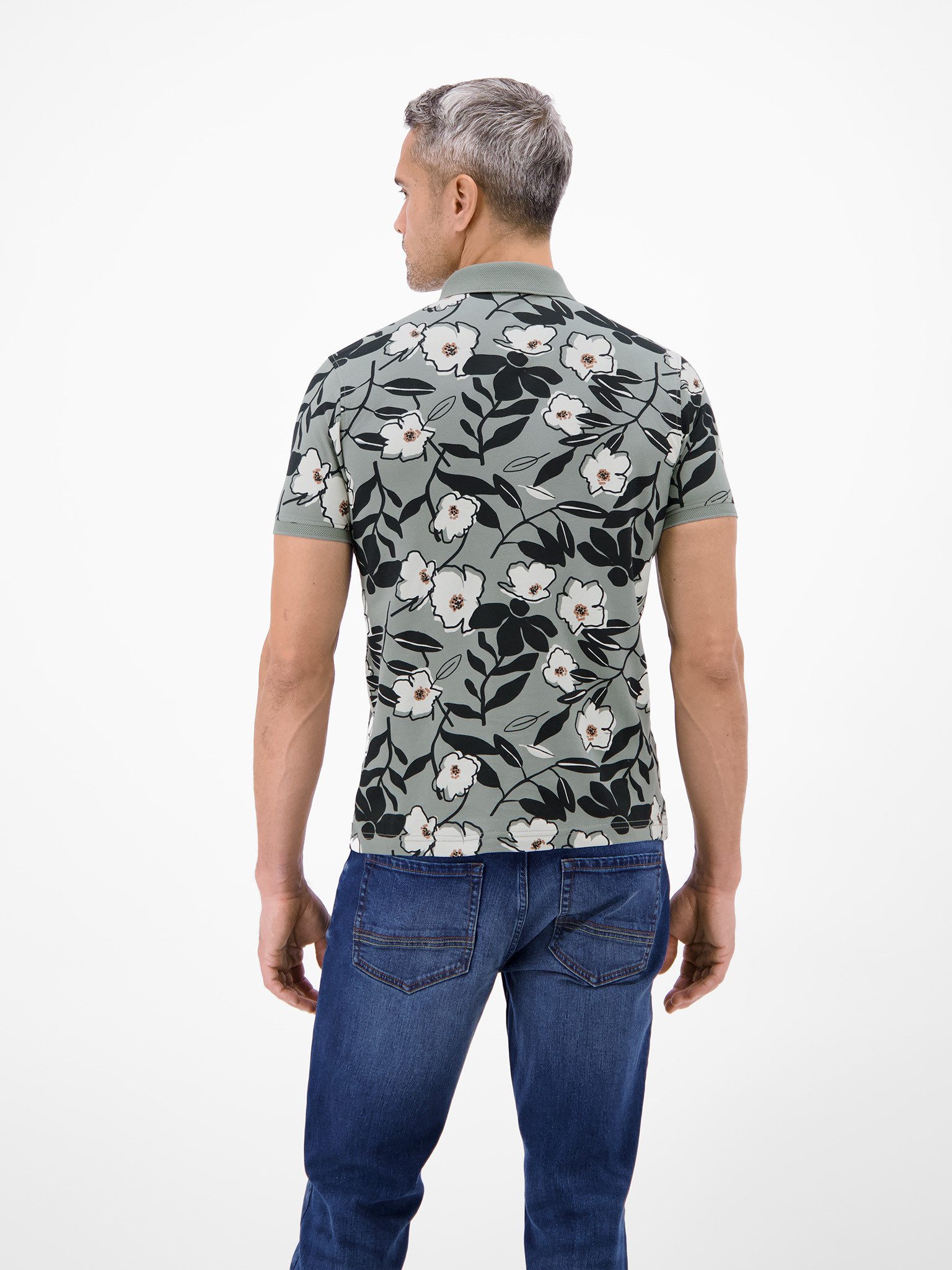 LERROS Poloshirt mit All-Over Print