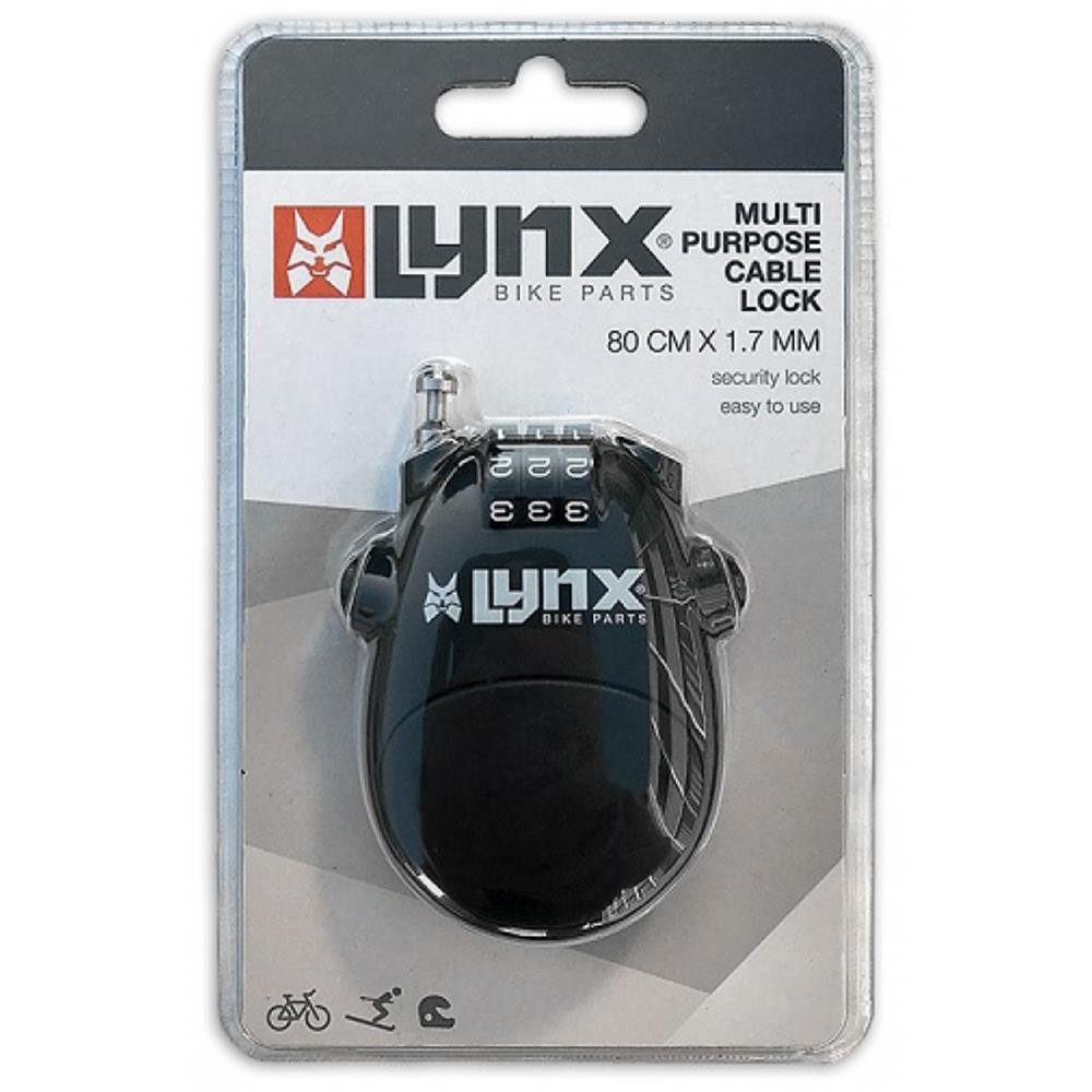 lynx Multifunktionsschloss SCHLOSS LYNX KABEL AUFROLLBAR 17 X 800