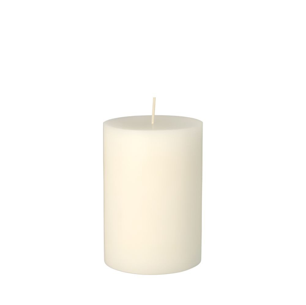 PAPSTAR Stumpenkerze 8 x Stumpenkerze Ø 70 mm 100 mm weiss aus 100% Stearin durchgefärbt