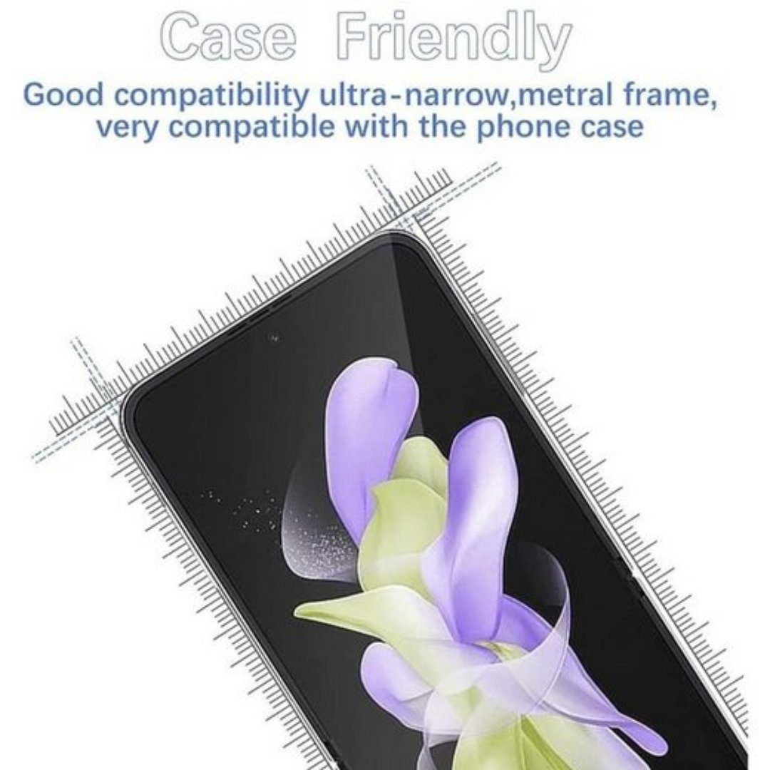 SmartUP Displayschutzglas 2X Panzerfolie für Samsung Galaxy Z Flip 4 5G Display Kamera Schutz – Bild 4 von 5