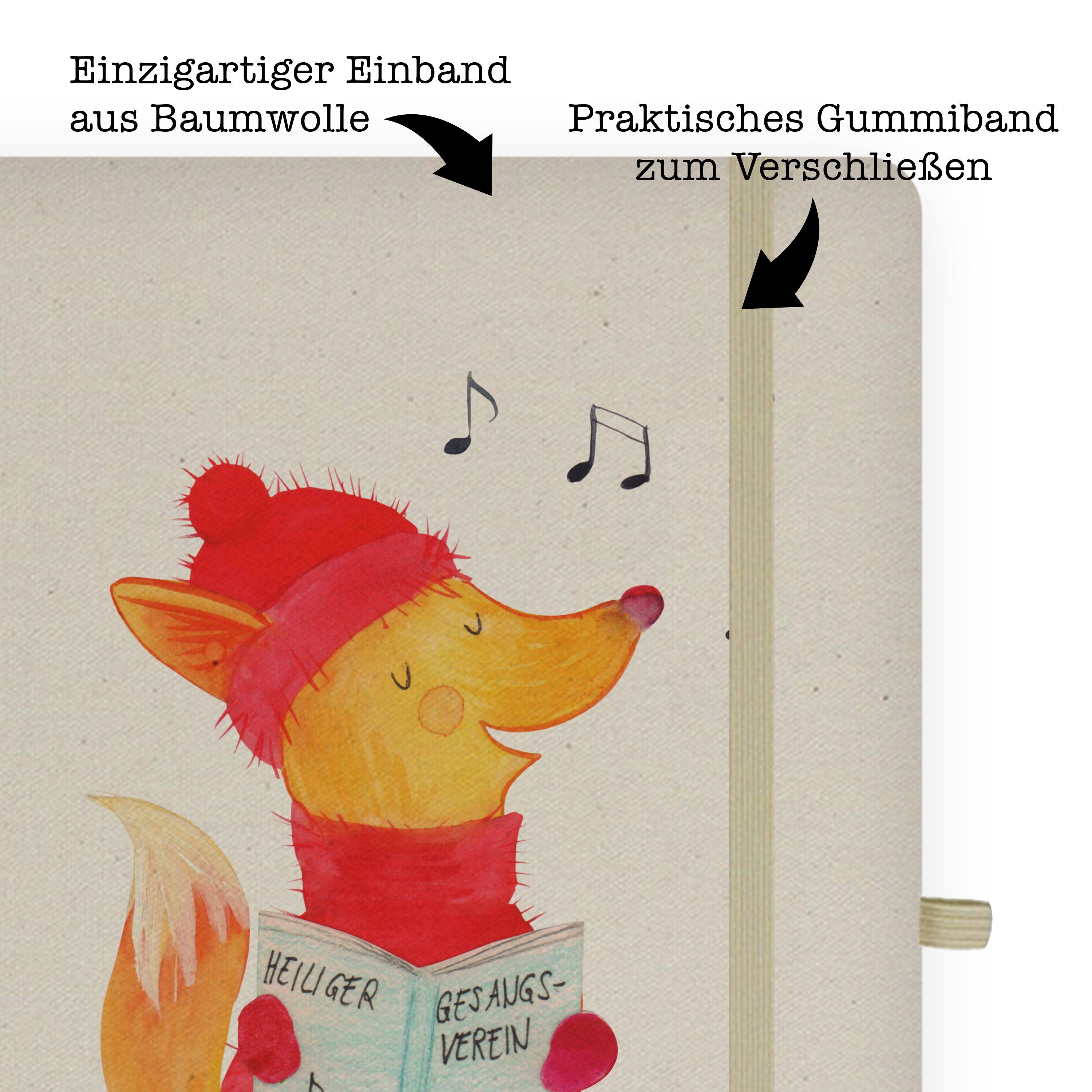 Mr. & Mrs. Wintermotiv, Notizbuch - - Geschenk, Sänger Panda Panda Mrs. Transparent Mr. Fuchs Heil Schreibbuch, &