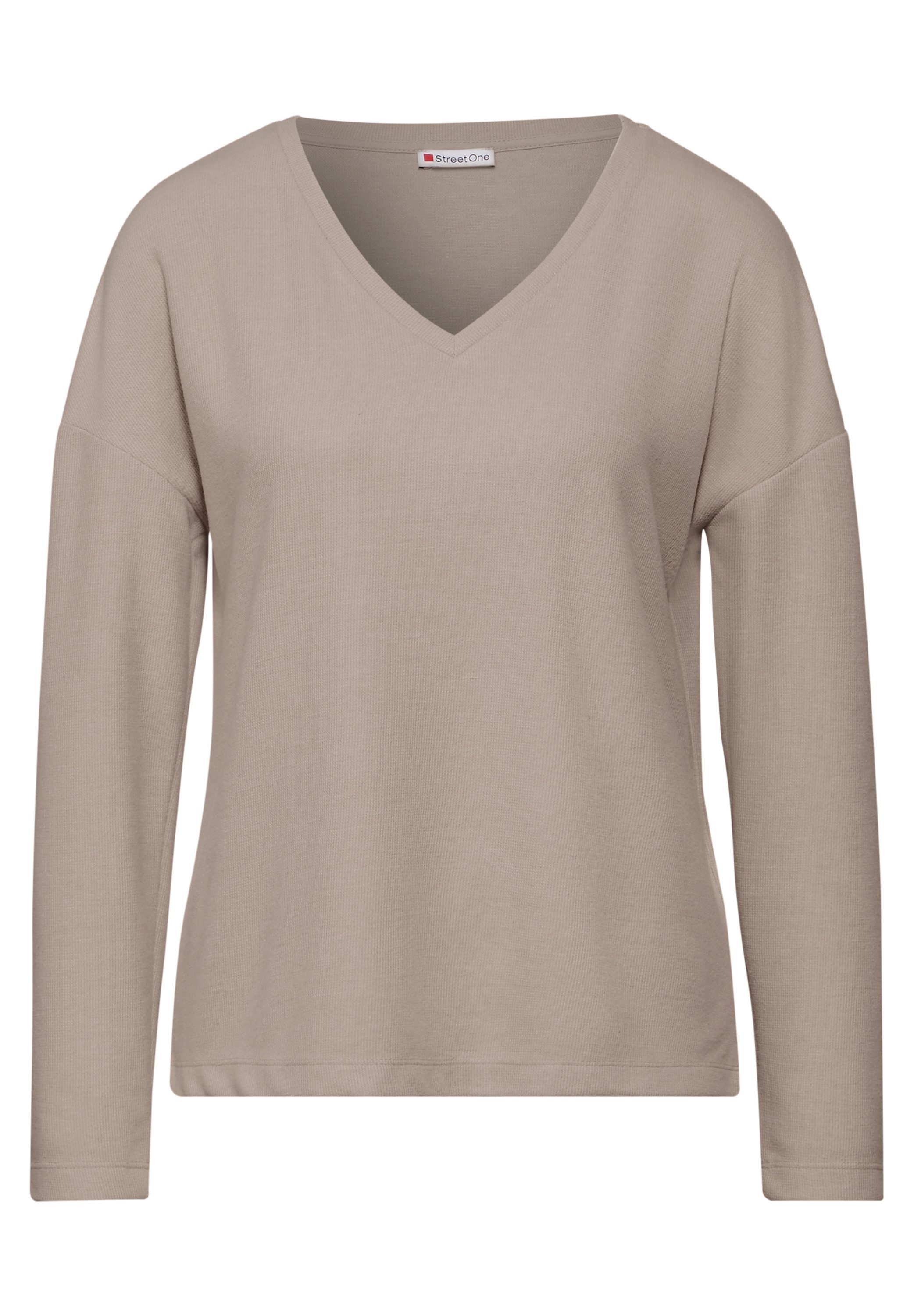 STREET ONE V-Ausschnitt-Pullover mit V-Ausschnitt