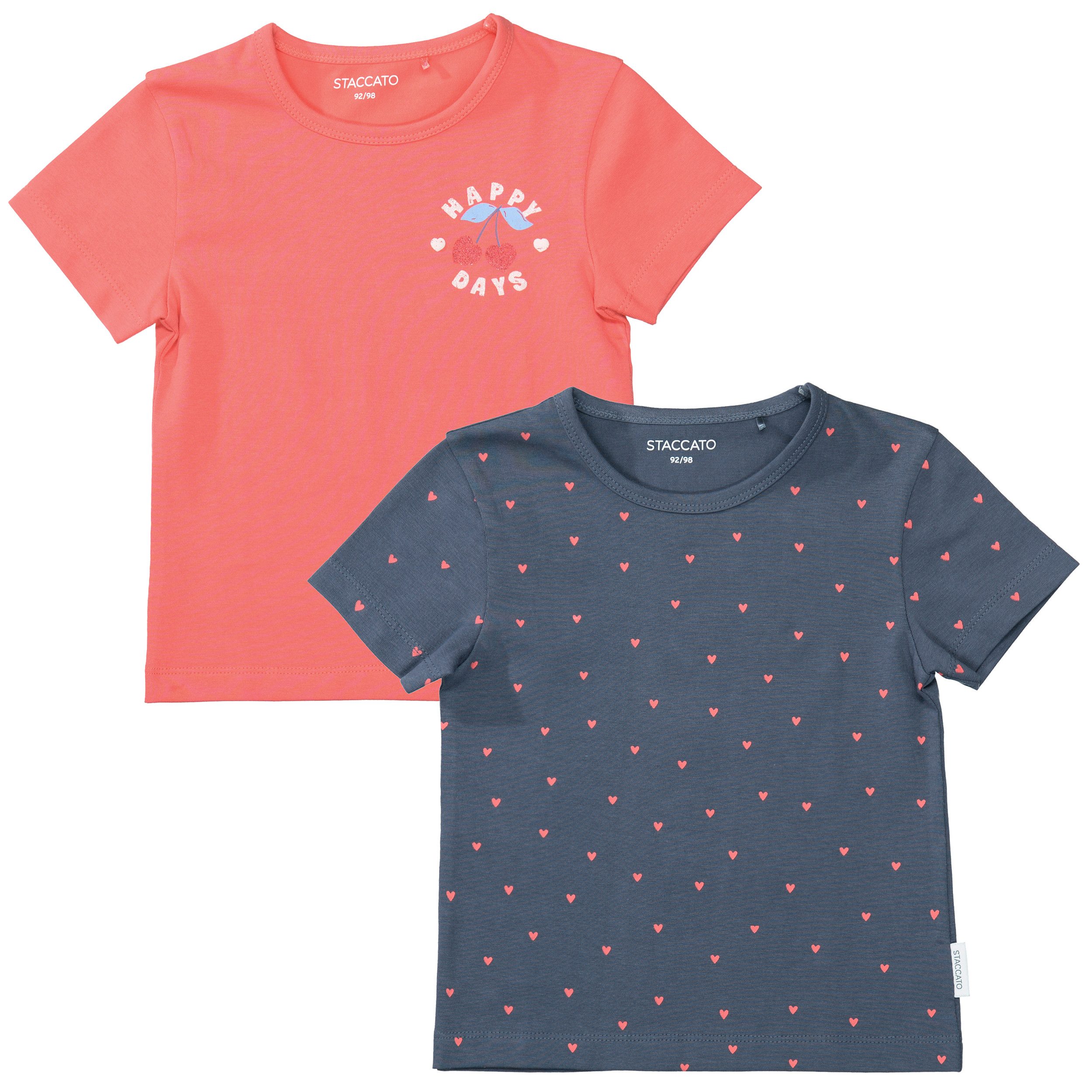 STACCATO Print-Shirt (2-tlg) 2er Set, bedruckt, für Girls