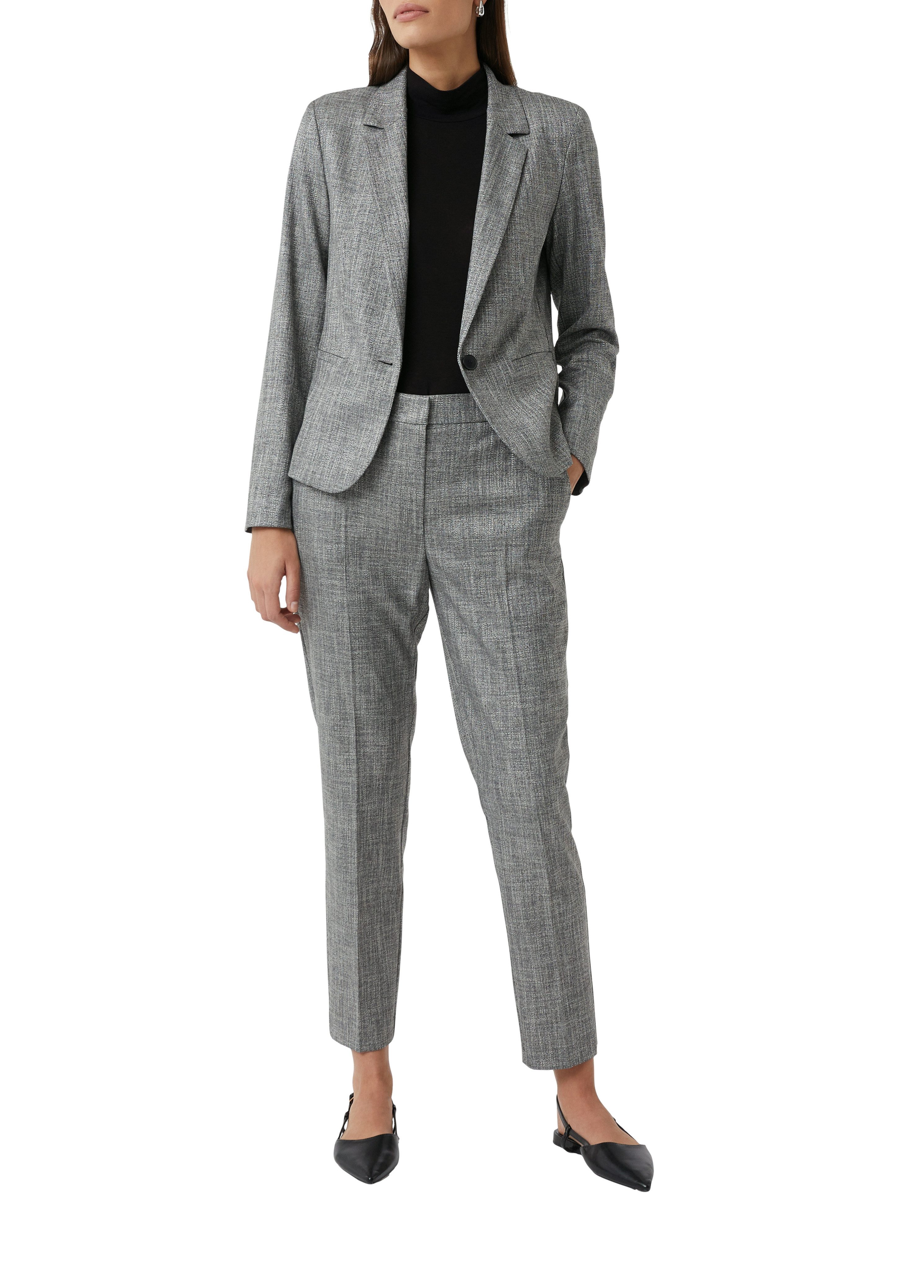 comma Jackenblazer meliert, mit 1-Knopf-Verschluss günstig online kaufen