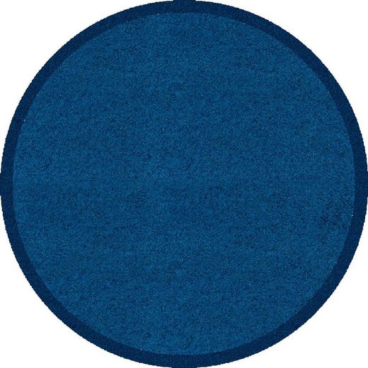 Fußmatte »Fußmatte rund uni dunkelblau Sauberlaufmatte Schmutzfangmatte