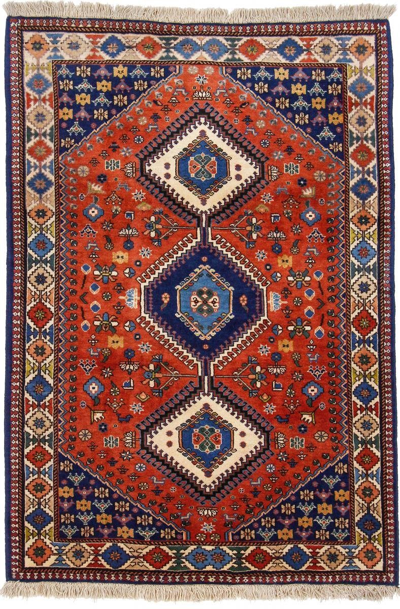 Orientteppich Yalameh Aliabad 103x150 Handgeknüpfter Orientteppich / Perserteppich, Nain Trading, rechteckig, Höhe: 12 mm