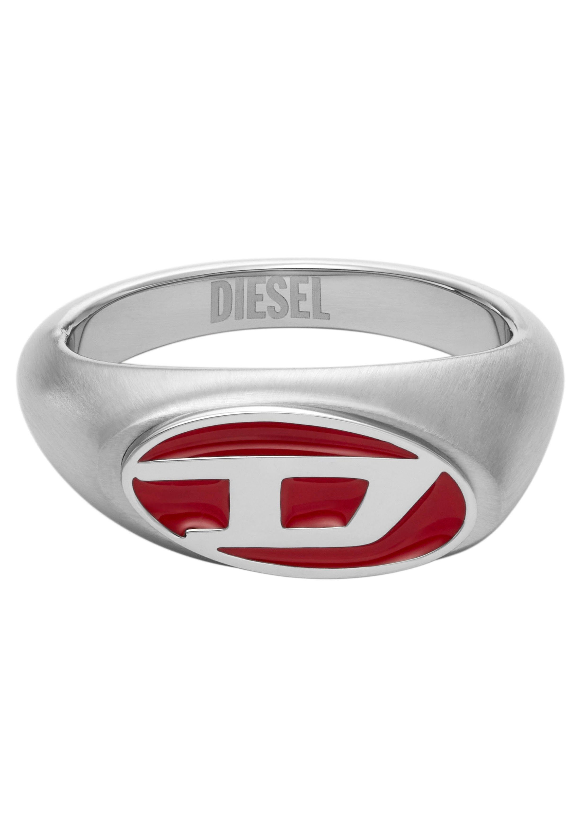 Diesel Fingerring Schmuck Edelstahl Fingerring RED ENAMEL, zu Hoodie, Shirt,  Jeans, Sneaker, Underwear, Parfüm - Geschenk!