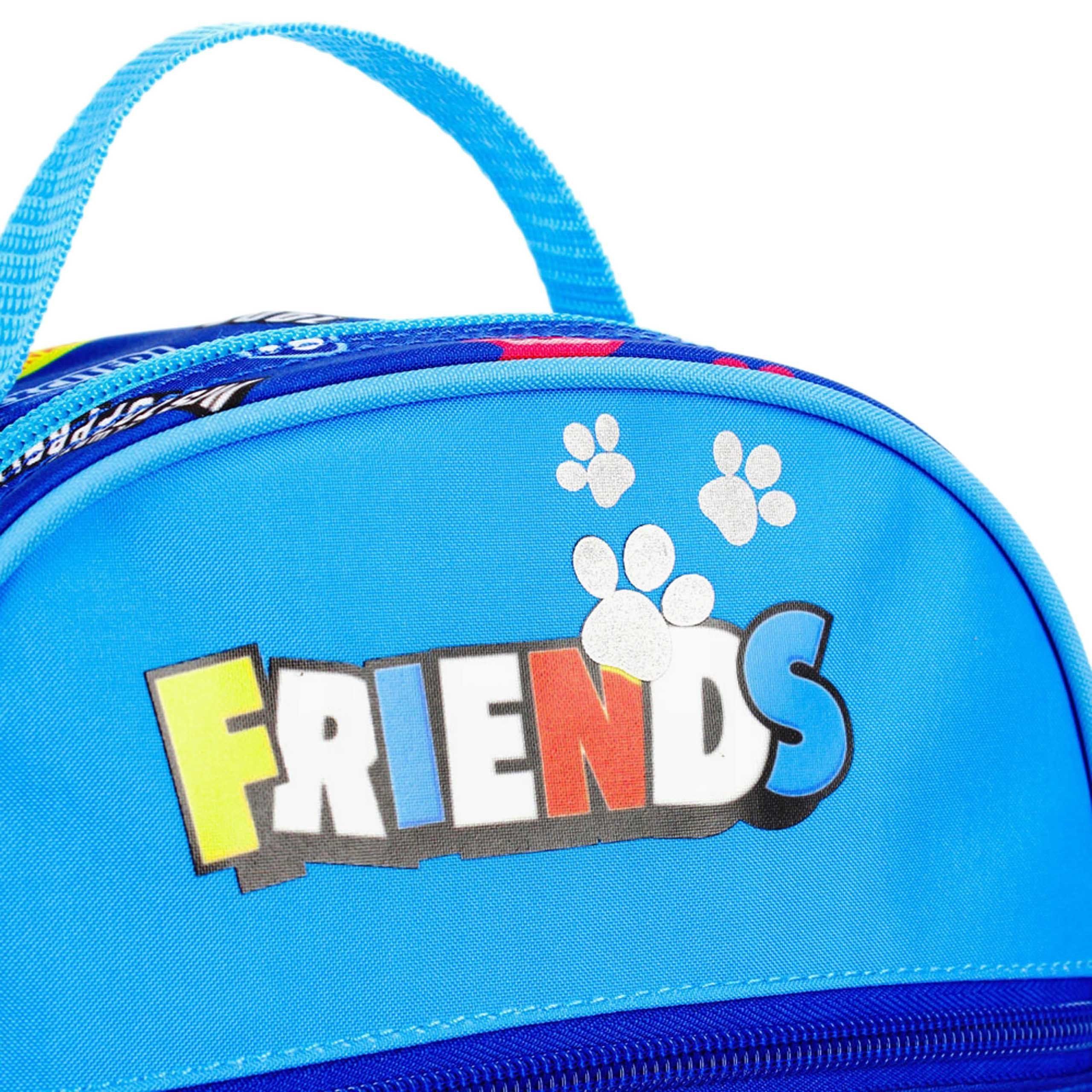 PAW PATROL Vorschulranzen Paw Patrol Marshall, Rubble, Chase Blauer Vorschulrucksack, 24x20x9 cm