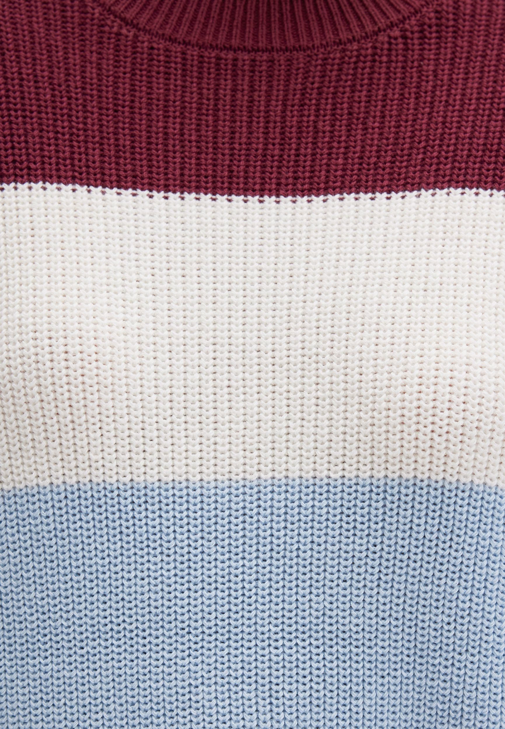 Mavi Longpullover Loose Fit Langarm Rundhals Weich STRIPED SWEATER, heather günstig online kaufen