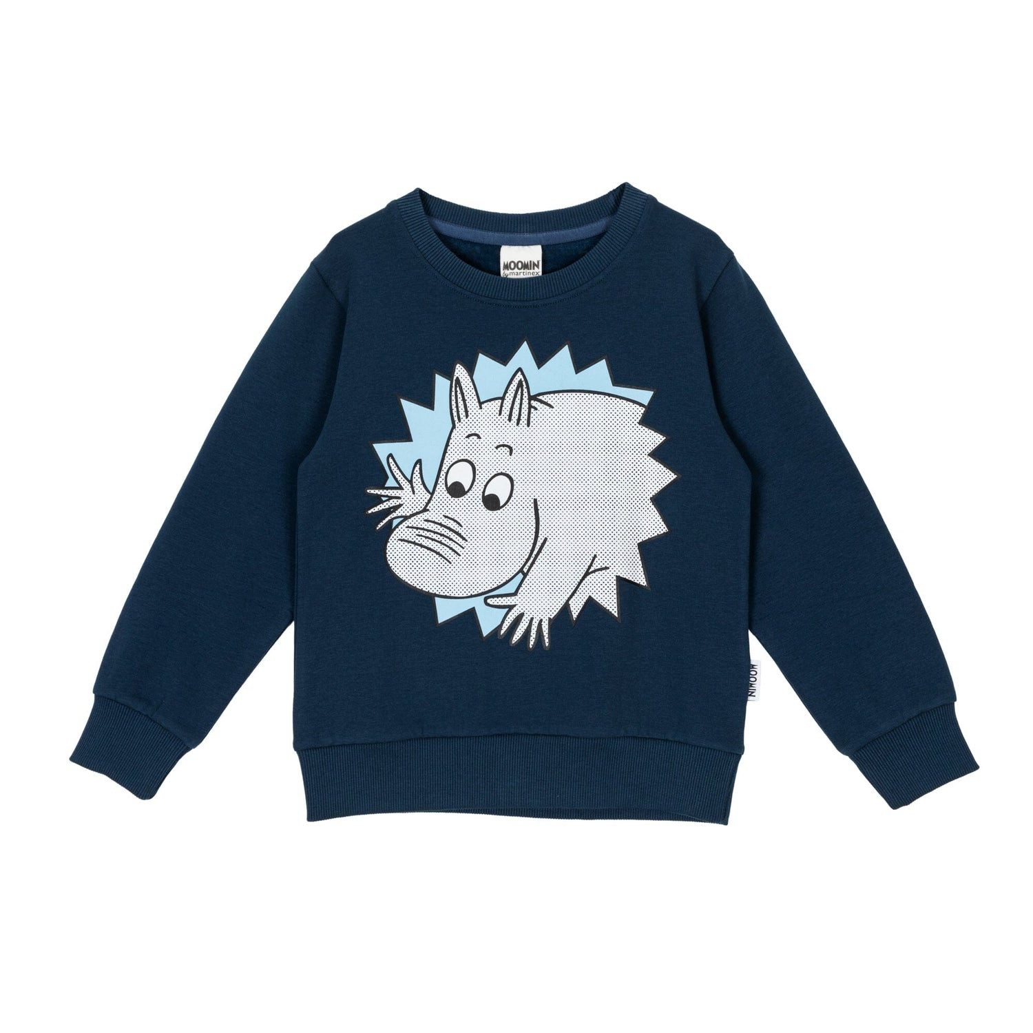 Moomin by Martinex Sweatshirt Moomin Kids Sweatshirt „Hey Moomin“ – Dark Blue - Print vorne & hinten