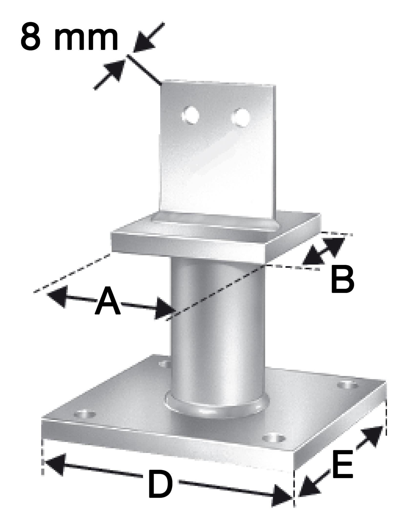 Simpson Strong-Tie® Pfostenträger, Stützenfuß PISBMAXIG-B SST