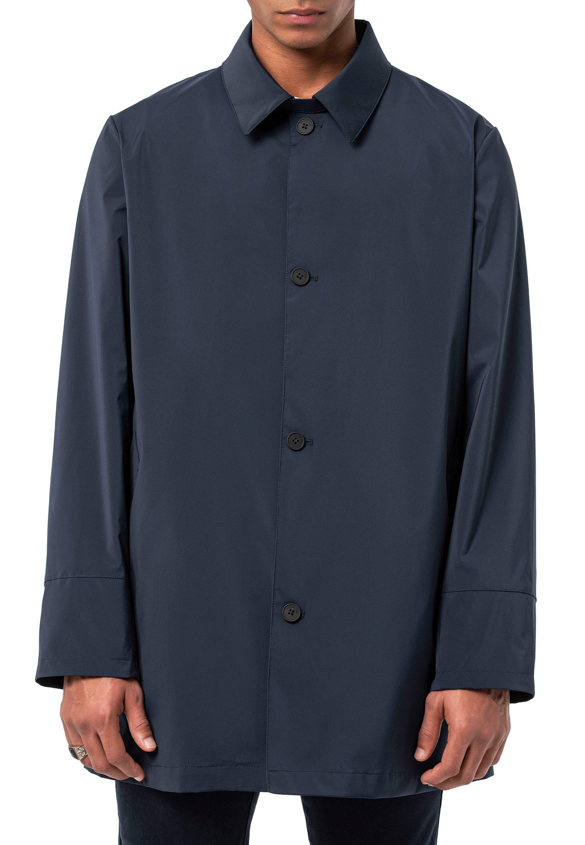 RedBridge Kurzmantel mit Hemdkragen und Knopfleiste Trenchcoat Casual Gerad günstig online kaufen